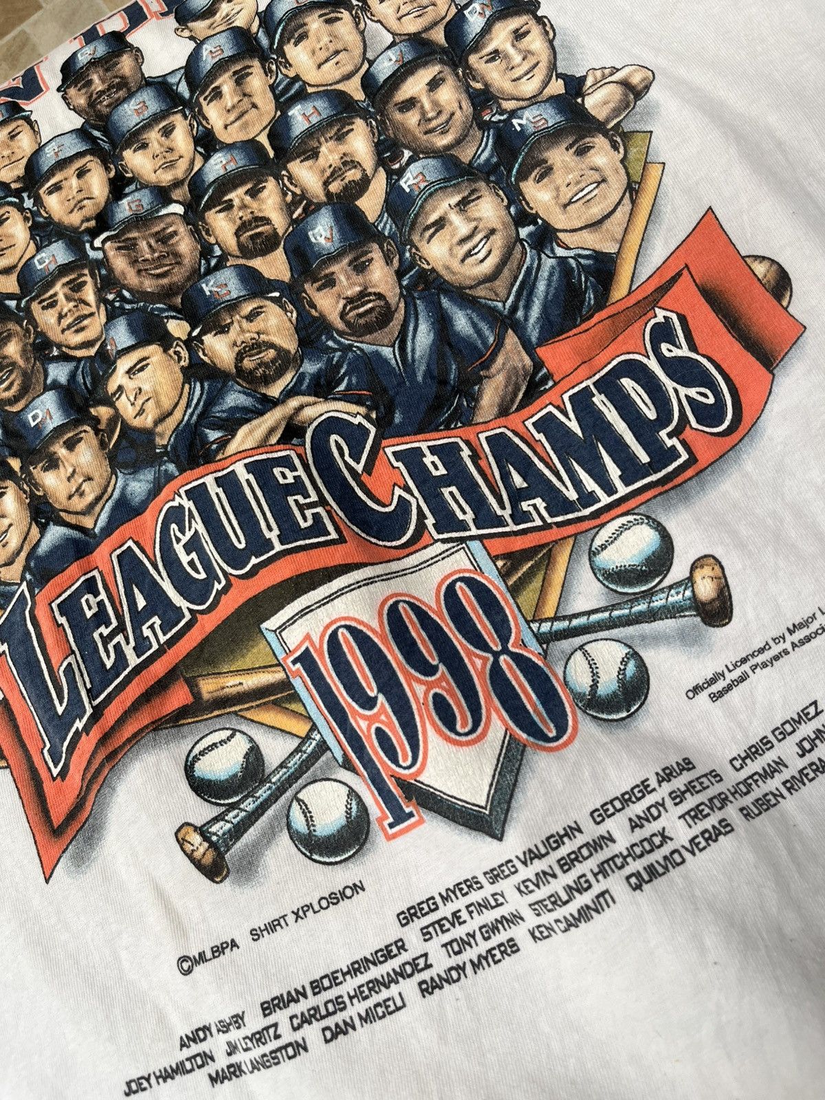 MLB San Diego 1998 League champs T-Shirt Size US XL / EU 56 / 4 - 1 Thumbnail