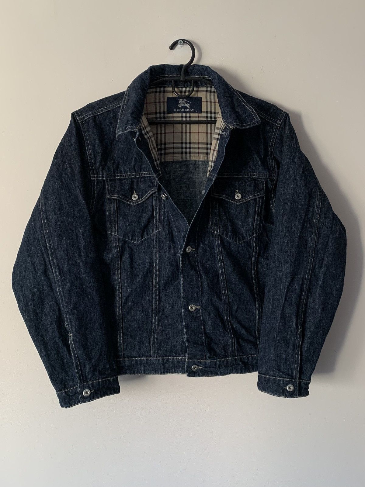 Burberry 🔥VINTAGE BURBERRY DENIM JACKET Size M / US 6-8 / IT 42-44 - 5 Thumbnail
