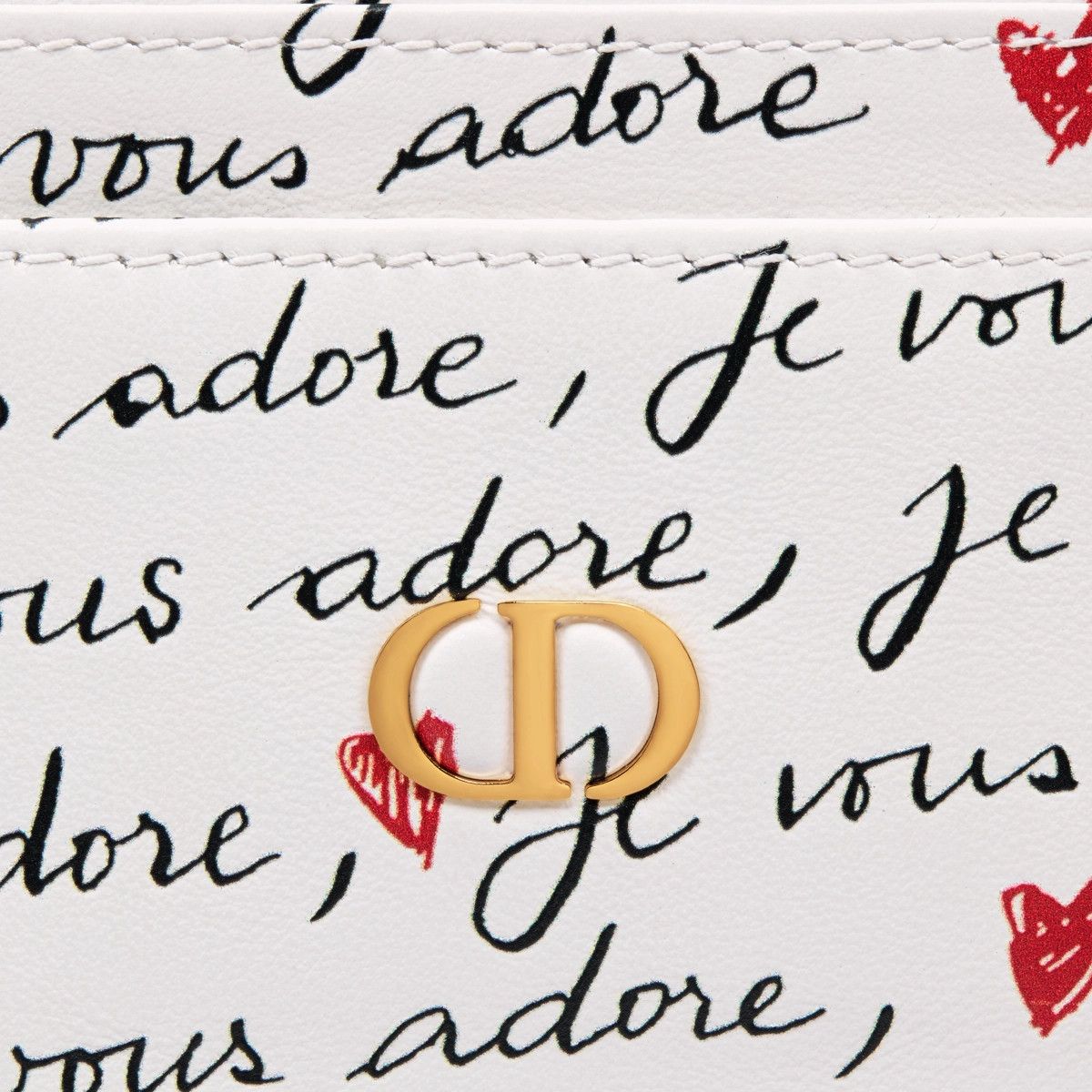Dior o1bcso1str0226 Size:OS/Freesia Card Holder in White/Black Size ONE SIZE - 3 Thumbnail
