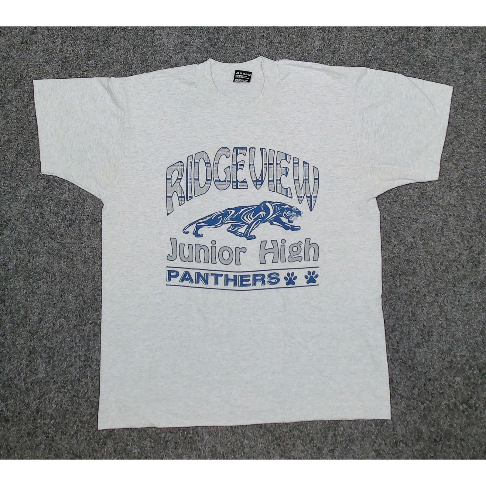 Fruit Of The Loom FOTL Vintage 90s Single Stitch Panthers Blank Tee Large Size US L / EU 52-54 / 3 - 3 Thumbnail