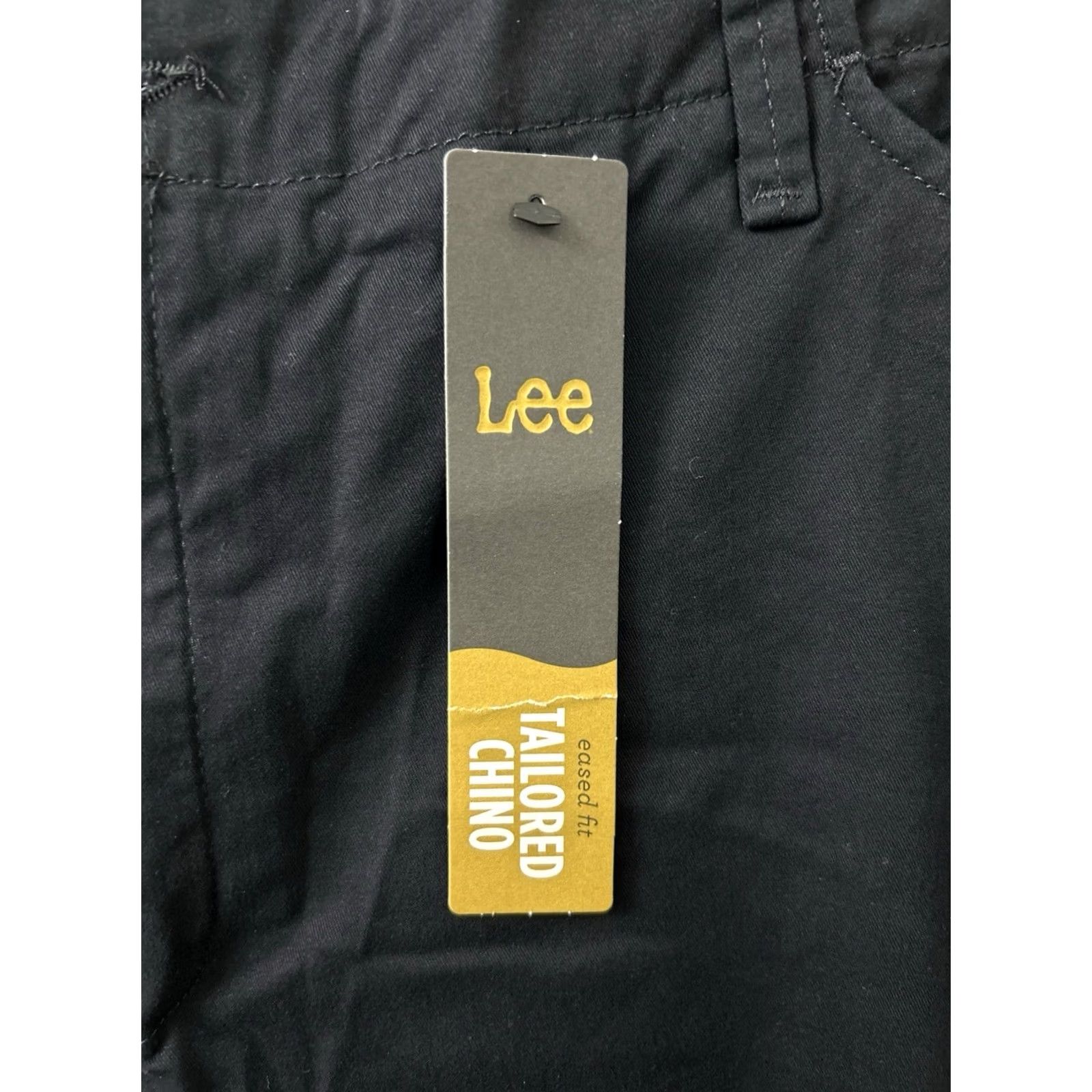 Lee Lee Tailored Chino Pants Womens 16 Slim Straight Leg NWT Black, 30 Inseam, 30 Inseam? 16x30 - NWT Size 38" / US 16 / IT 52 - 5 Thumbnail