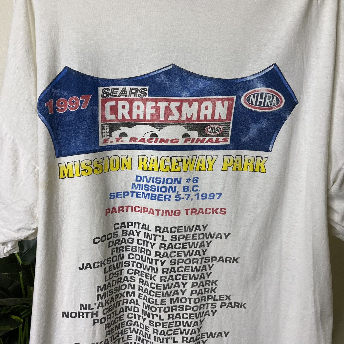 Vintage Vintage 1997 NHRA Sears Craftman ET Racing Finals Size US XXL / EU 58 / 5 - 7 Thumbnail