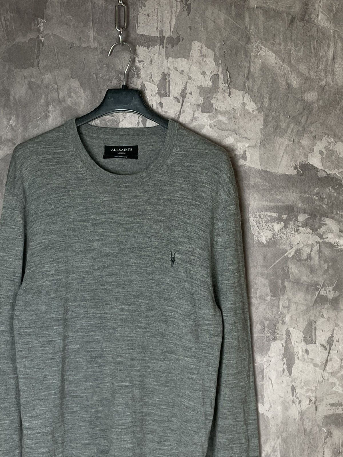 Allsaints AllSaints Trias Crew Waffle Knit Wool Rare Sweater Size US M / EU 48-50 / 2 - 4 Thumbnail