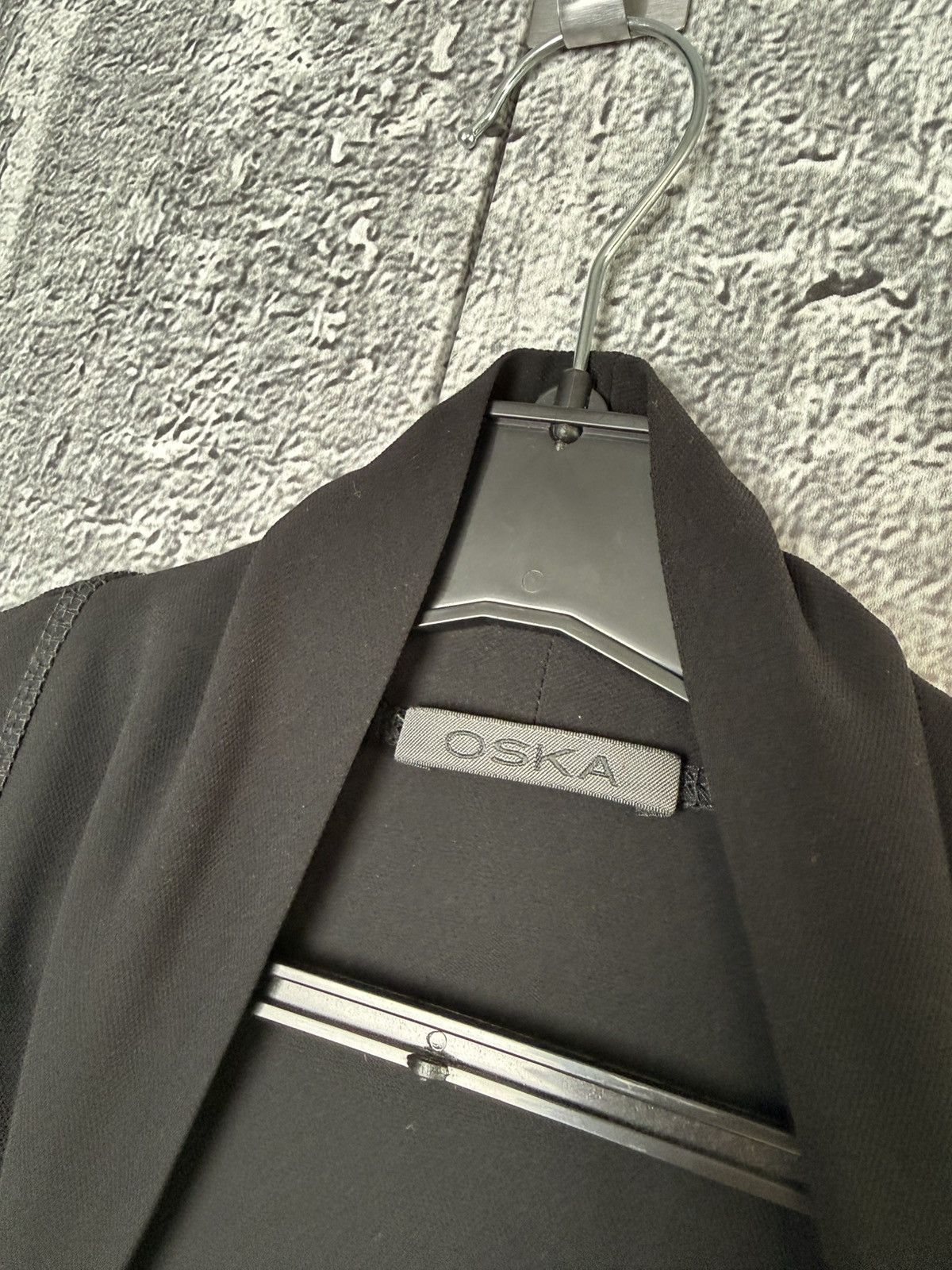 OSKA OSKA Black Lagenlook Duster Robe Open Front Cardigan Coat Size L / US 10 / IT 46 - 15 Thumbnail