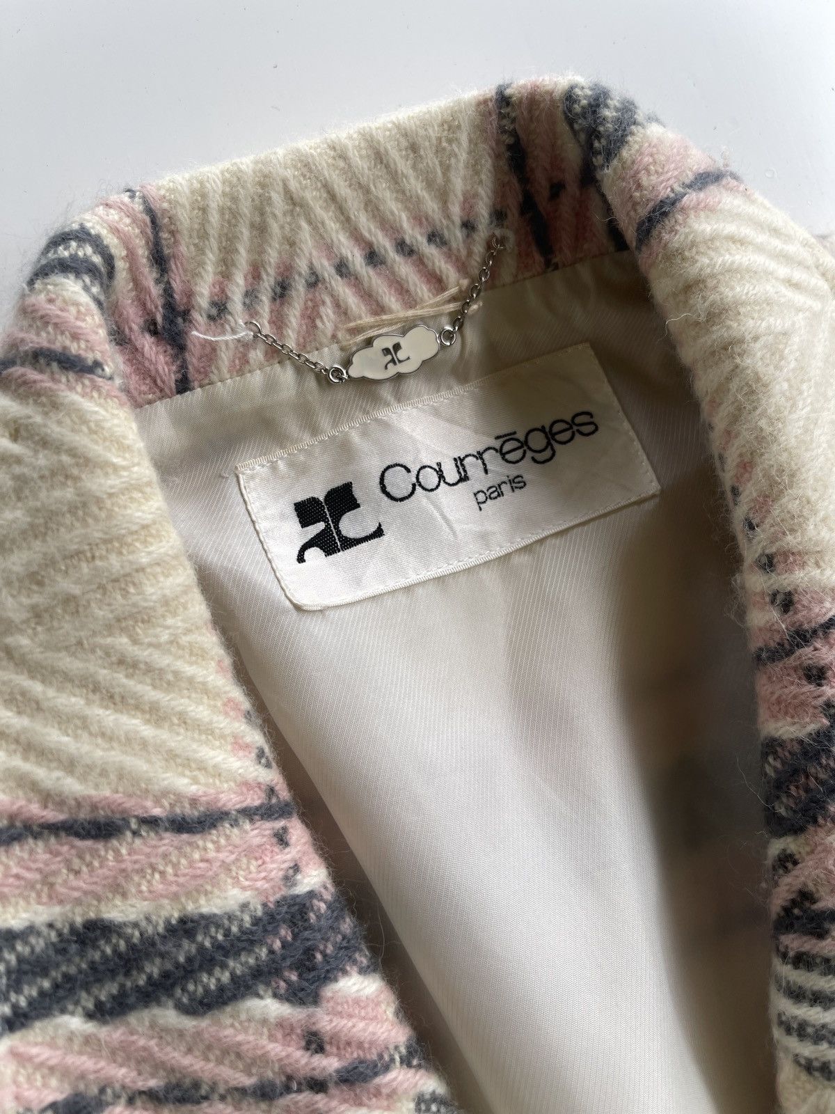 Courreges Courreges Paris Wool Checked Baggy Coat Size XL / US 12-14 / IT 48-50 - 2 Thumbnail