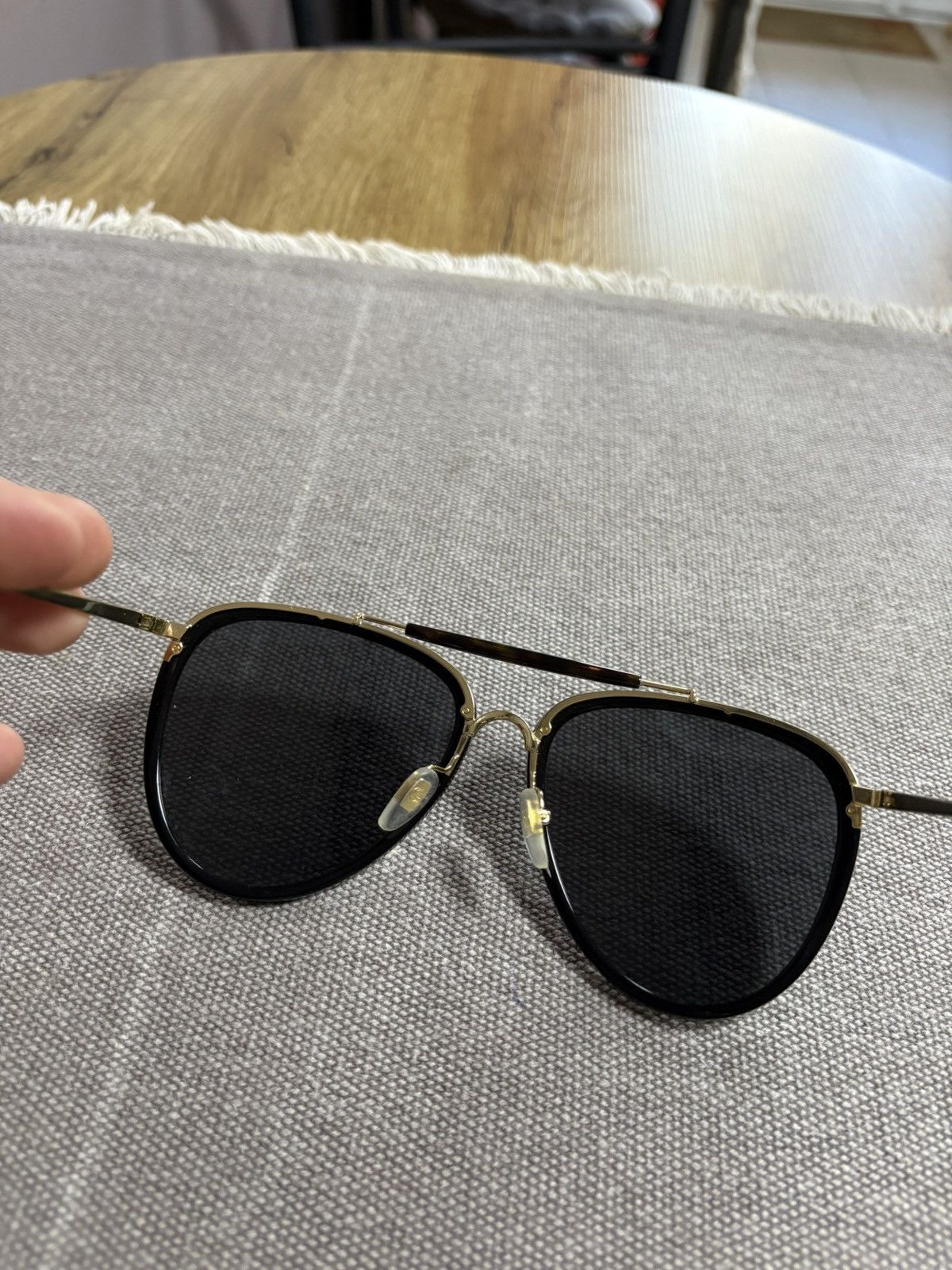 Gucci Gucci by Tom Ford Era Aviator Sunglasses Size ONE SIZE - 8 Thumbnail