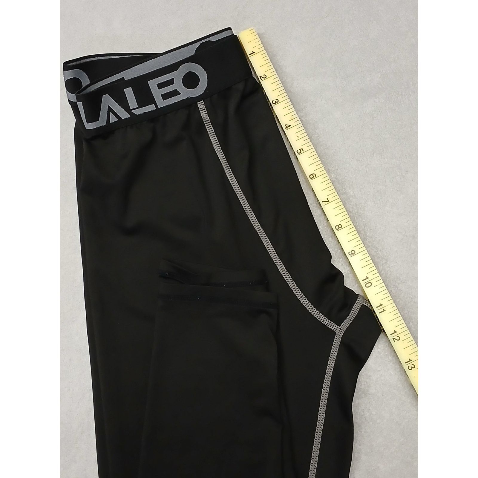Other Telaleo (Large) Black Polyester Blend Stretch Long Leggings Size US 26 / EU 42 - 3 Thumbnail
