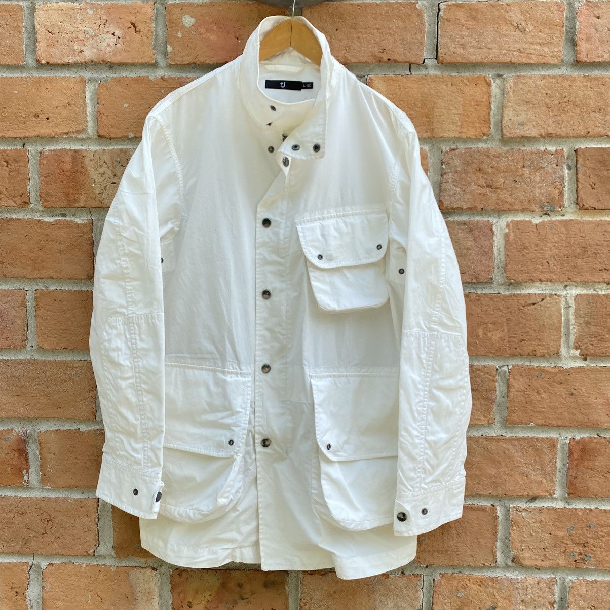 Jil Sander +J JIL SANDER UNIQLO White Jacket Size US L / EU 52-54 / 3 - 1 Thumbnail