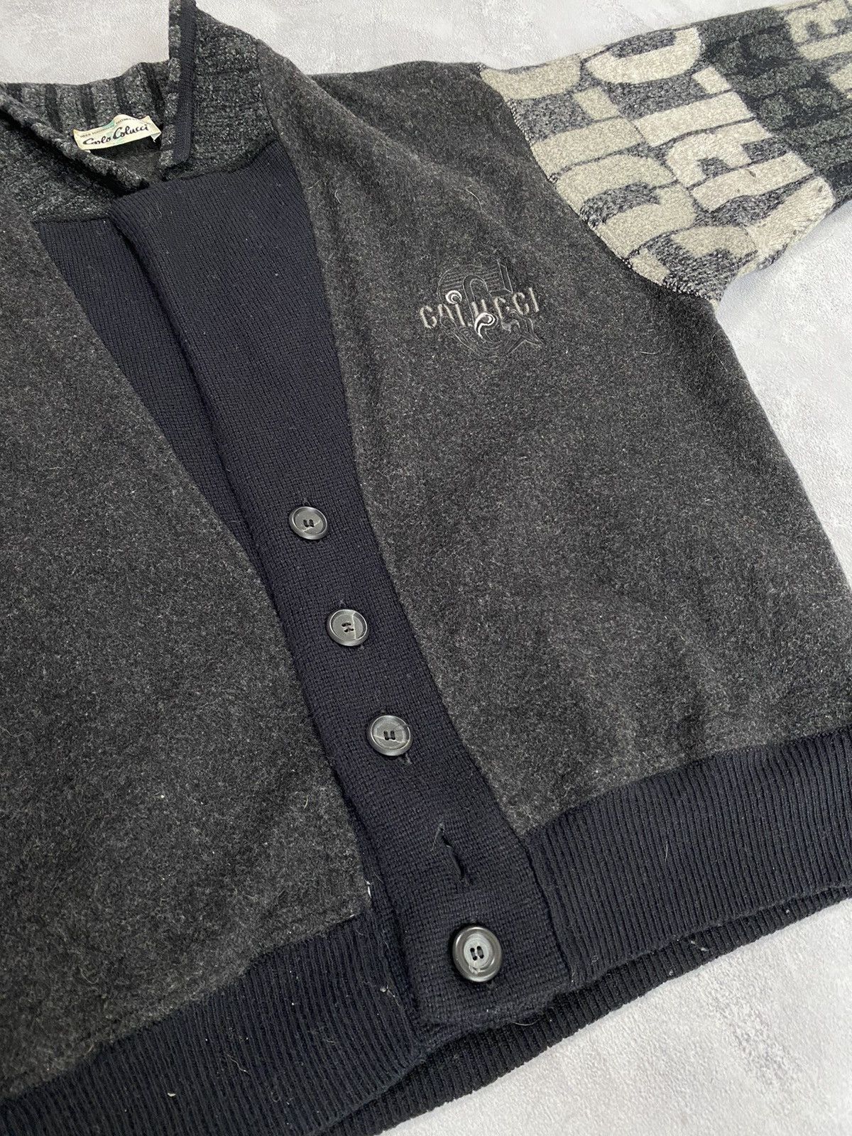 Carlo Colucci ☄️ Carlo Colluci Knitwear Jumper Jacket Wool sweater Size M / US 6-8 / IT 42-44 - 3 Thumbnail