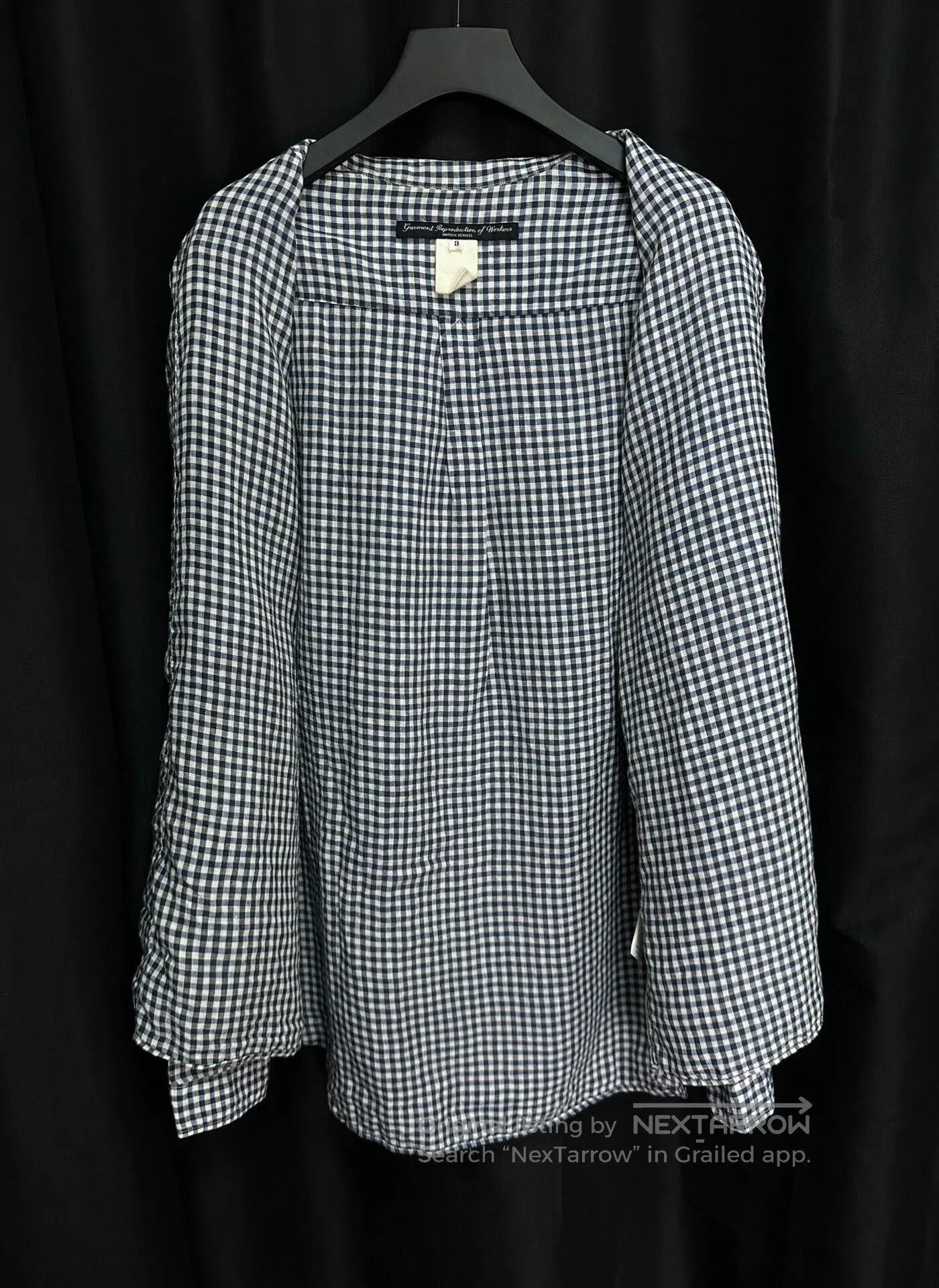 Japanese Brand workers style cotton linen shirt. Size US L / EU 52-54 / 3 - 2 Thumbnail