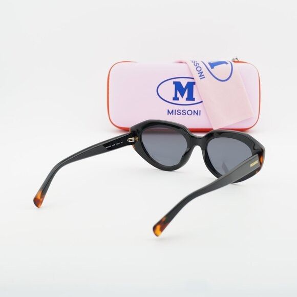 Missoni Missoni MIS 0131/S 0807 IR Sunglasses Black Cat Eye Frame Size ONE SIZE - 11 Thumbnail