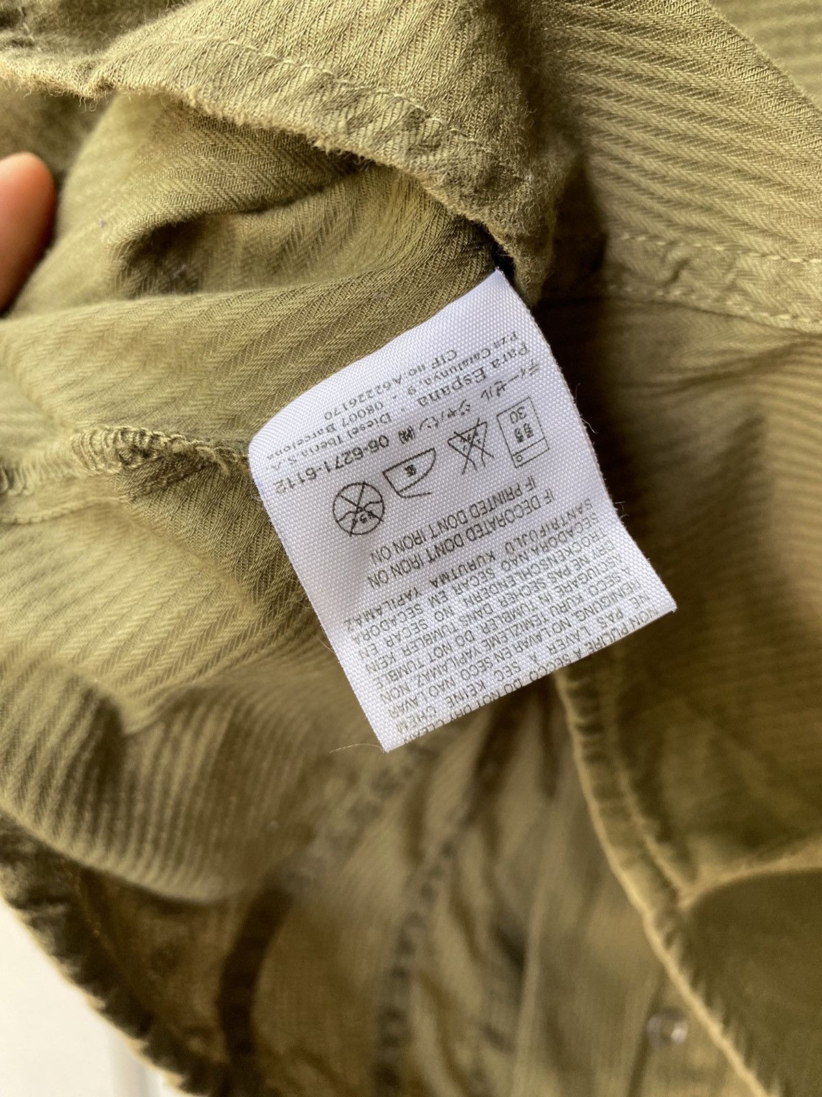 Diesel DIESEL Olive Snap Button Shirt Size M / US 6-8 / IT 42-44 - 8 Thumbnail
