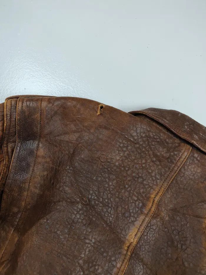 Japanese Brand ❤FINAL DROP🔴WIND ARMOR LEATHER HEAVY JACKET Size US M / EU 48-50 / 2 - 7 Thumbnail