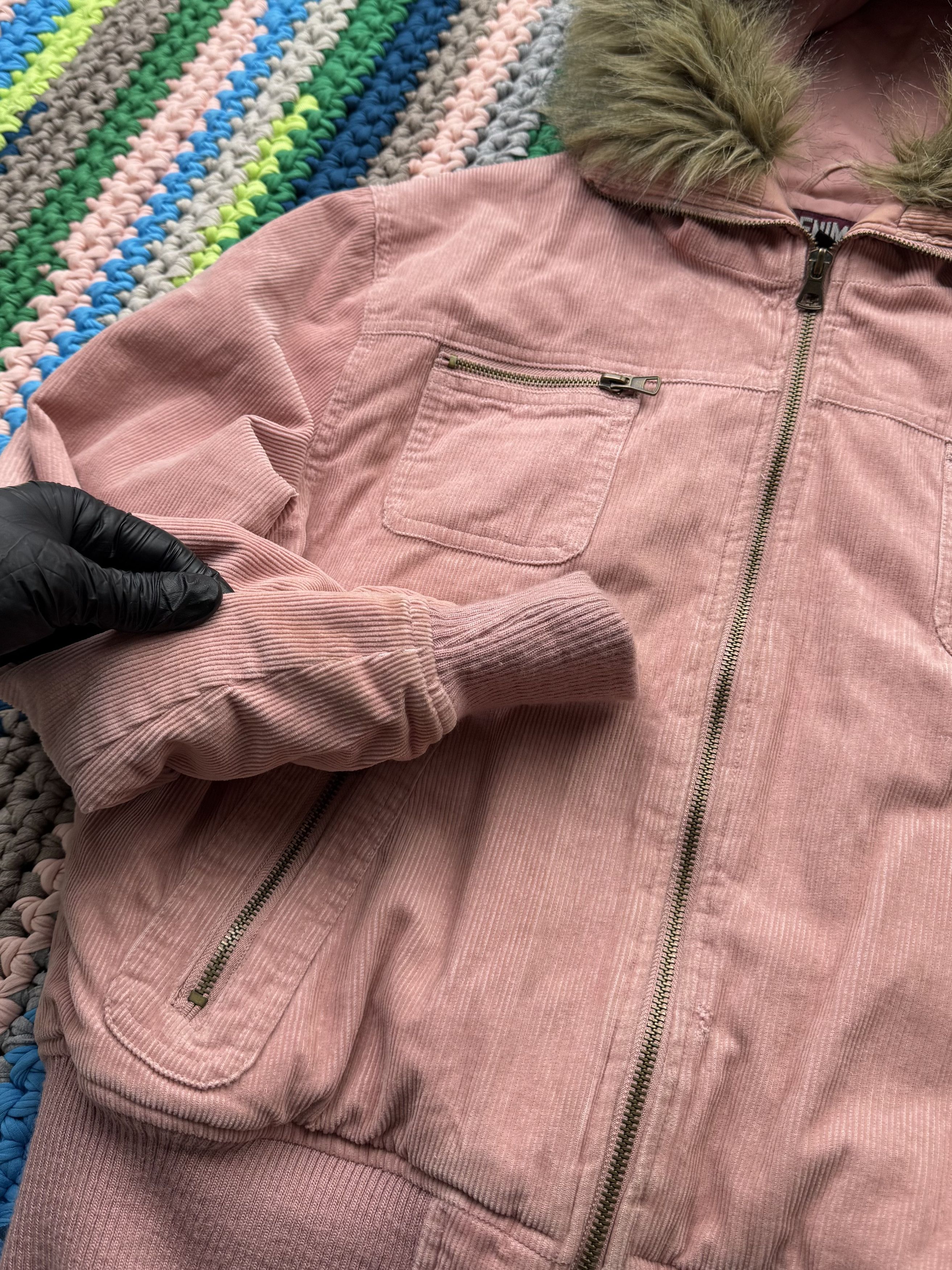 Vintage Vintage Corduroy Jacket With Faux Fur (ET1)(D15) Size US M / EU 48-50 / 2 - 6 Thumbnail