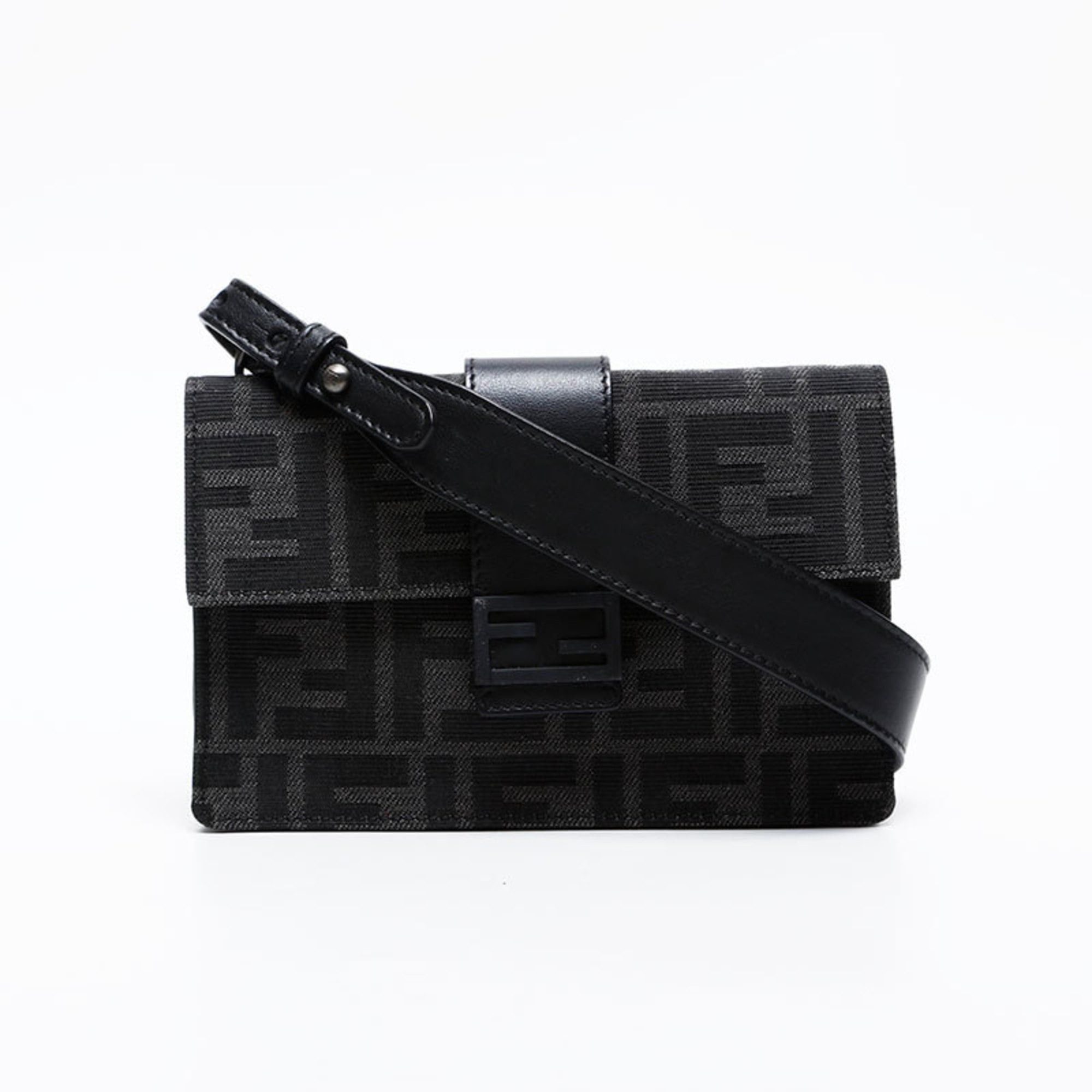 Fendi Fendi Zucca Baguette 3-way Belt Shoulder Bag, Black, WS20600 Size ONE SIZE - 1 Thumbnail