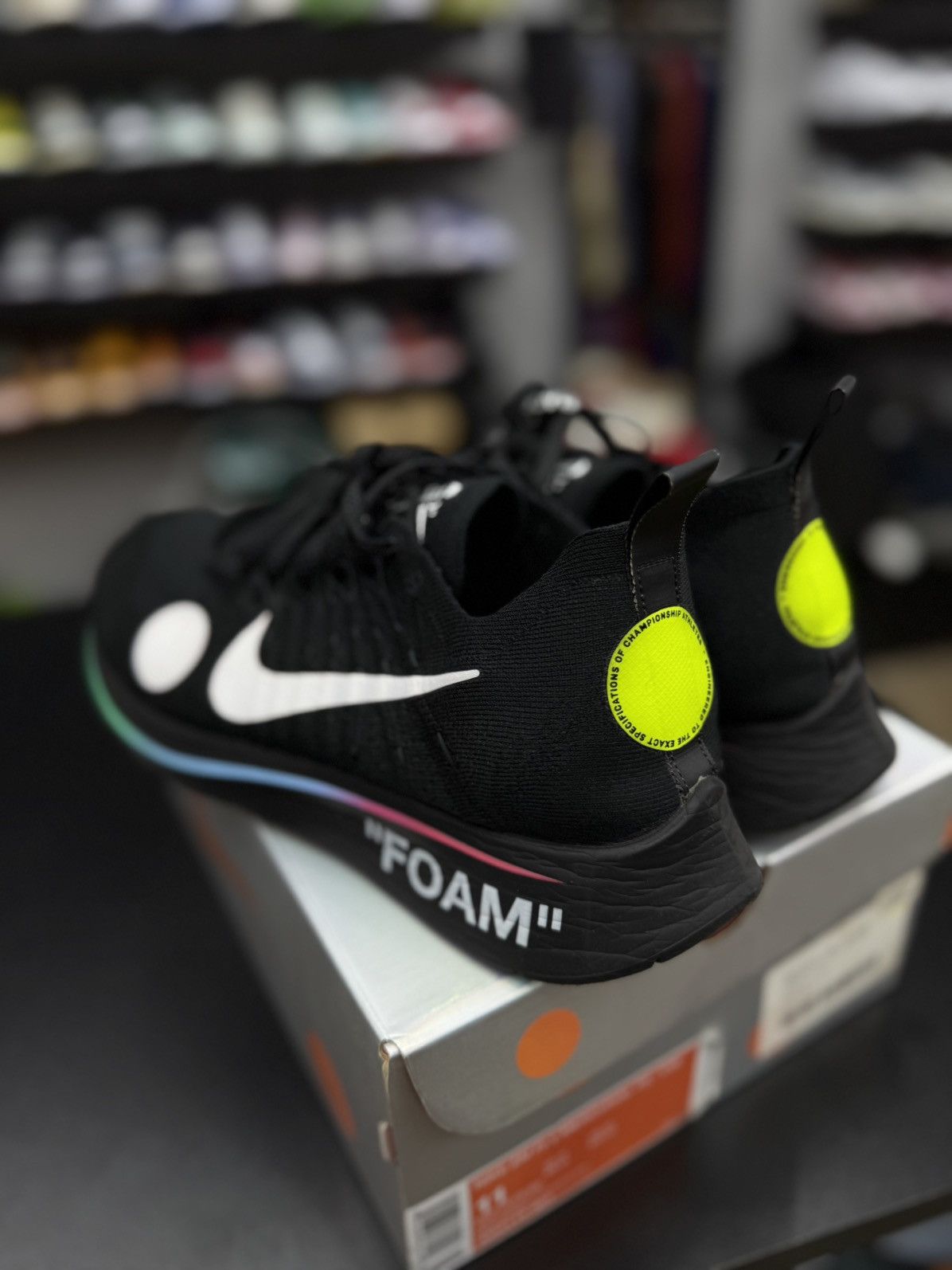 Nike Nike Off White Zoom Fly Mercurial Size 11 (AO2115-001) Size US 11 / EU 44 - 6 Thumbnail