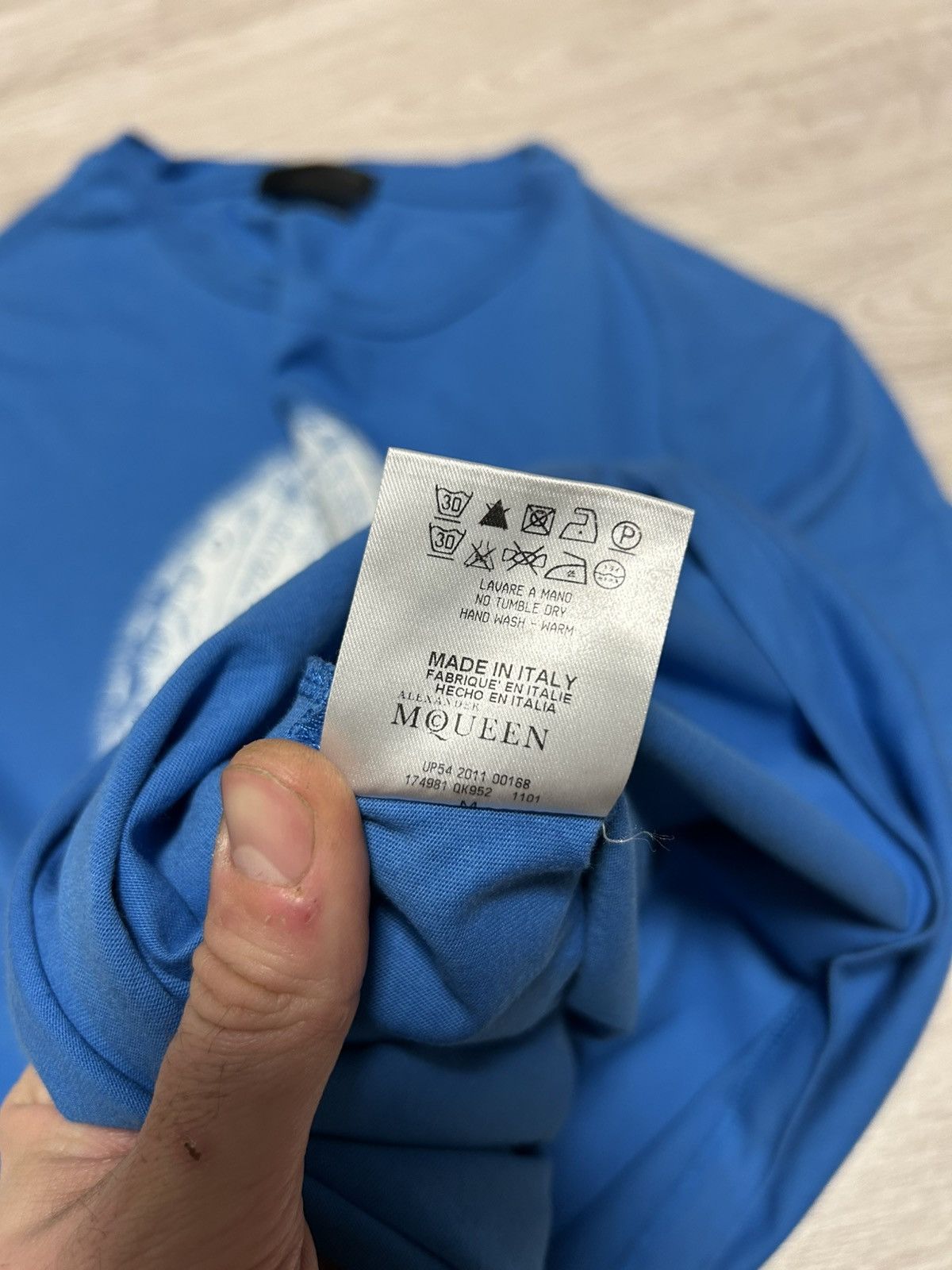 Alexander McQueen Alexander McQueen Big logo skull T-shirt Blue size S Size US S / EU 44-46 / 1 - 12 Thumbnail
