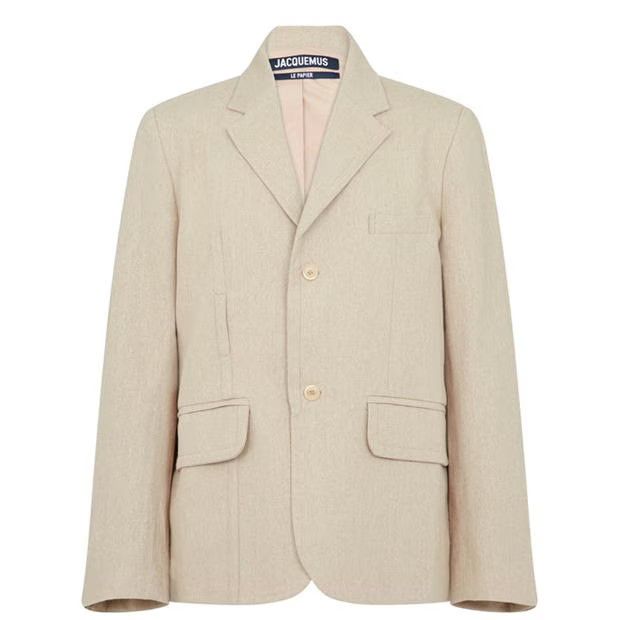 image of Jacquemus O1G2R1Mq0524 La Veste Blazers In Beige, Men's (Size Small)