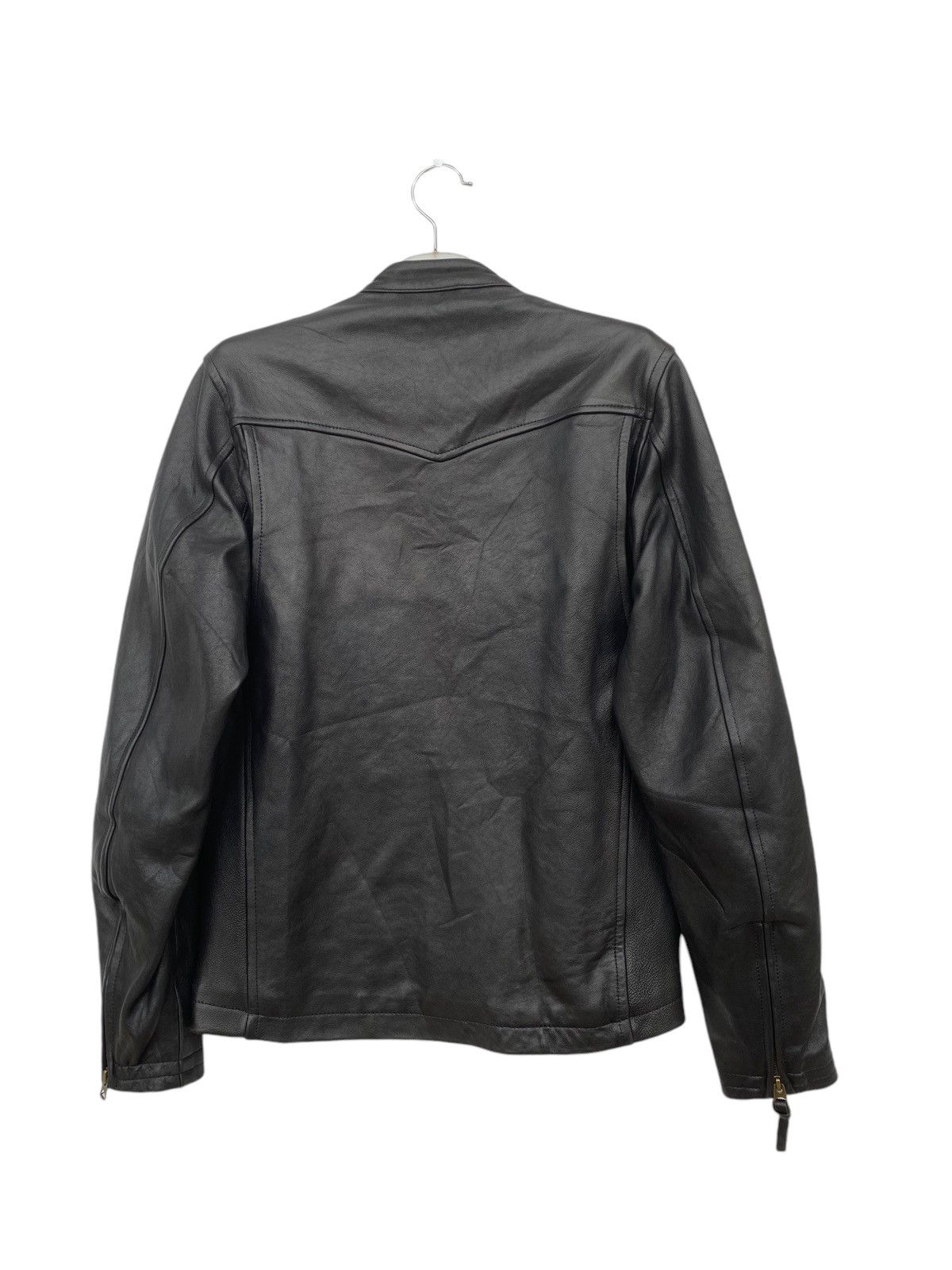 Japanese Brand Vintage Houston Cafe Race Leather Jacket Size US M / EU 48-50 / 2 - 2 Thumbnail