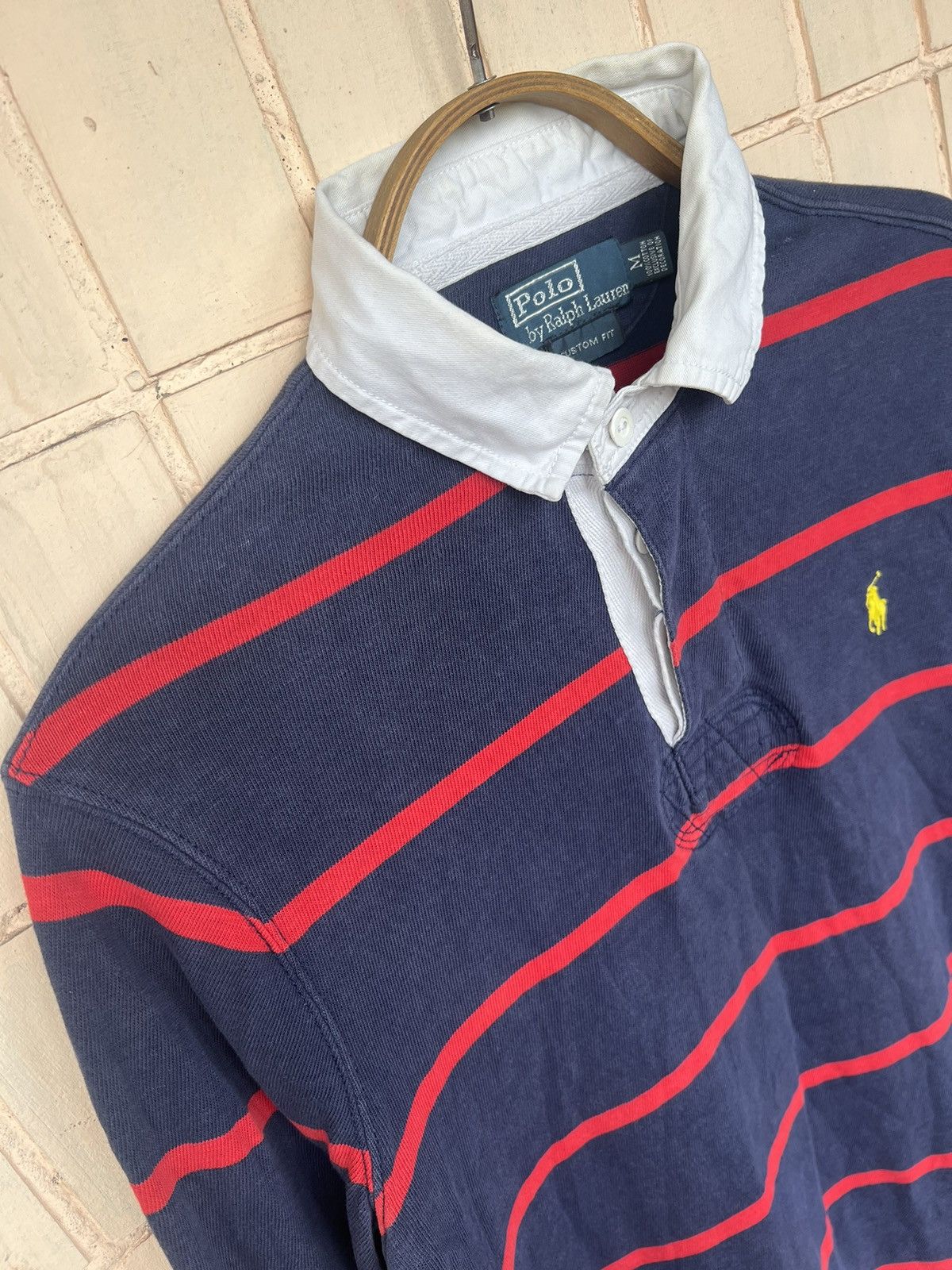 Polo Ralph Lauren Vintage 90s Polo Ralph Lauren Rugby Long Sleeve Shirt Size US S / EU 44-46 / 1 - 4 Thumbnail