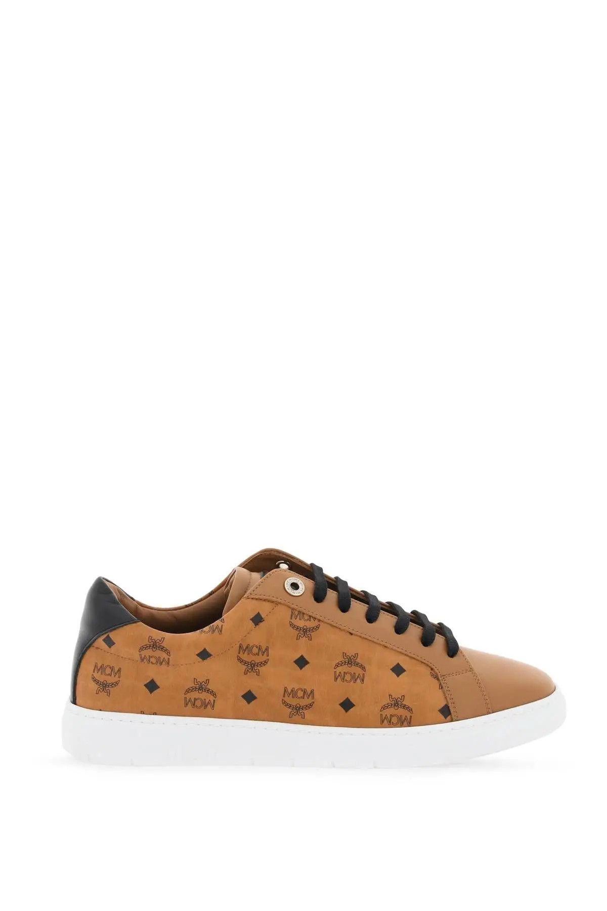 image of MCM O1S22I1N1223 Visetos Sneakers In Brown, Women's (Size 6)