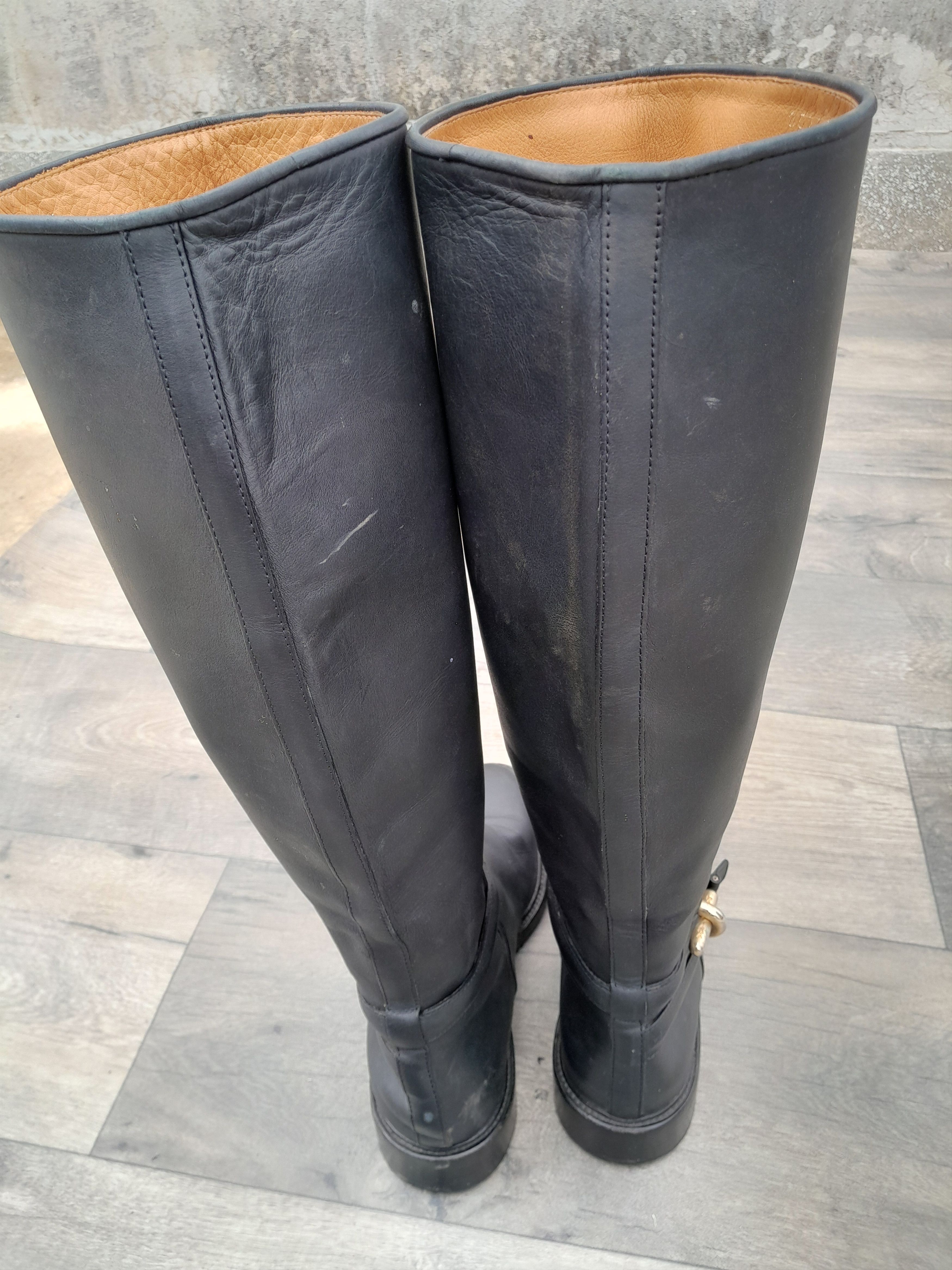 Balenciaga Balenciaga black leather riding boots Size US 8.5 / IT 38.5 - 13 Thumbnail