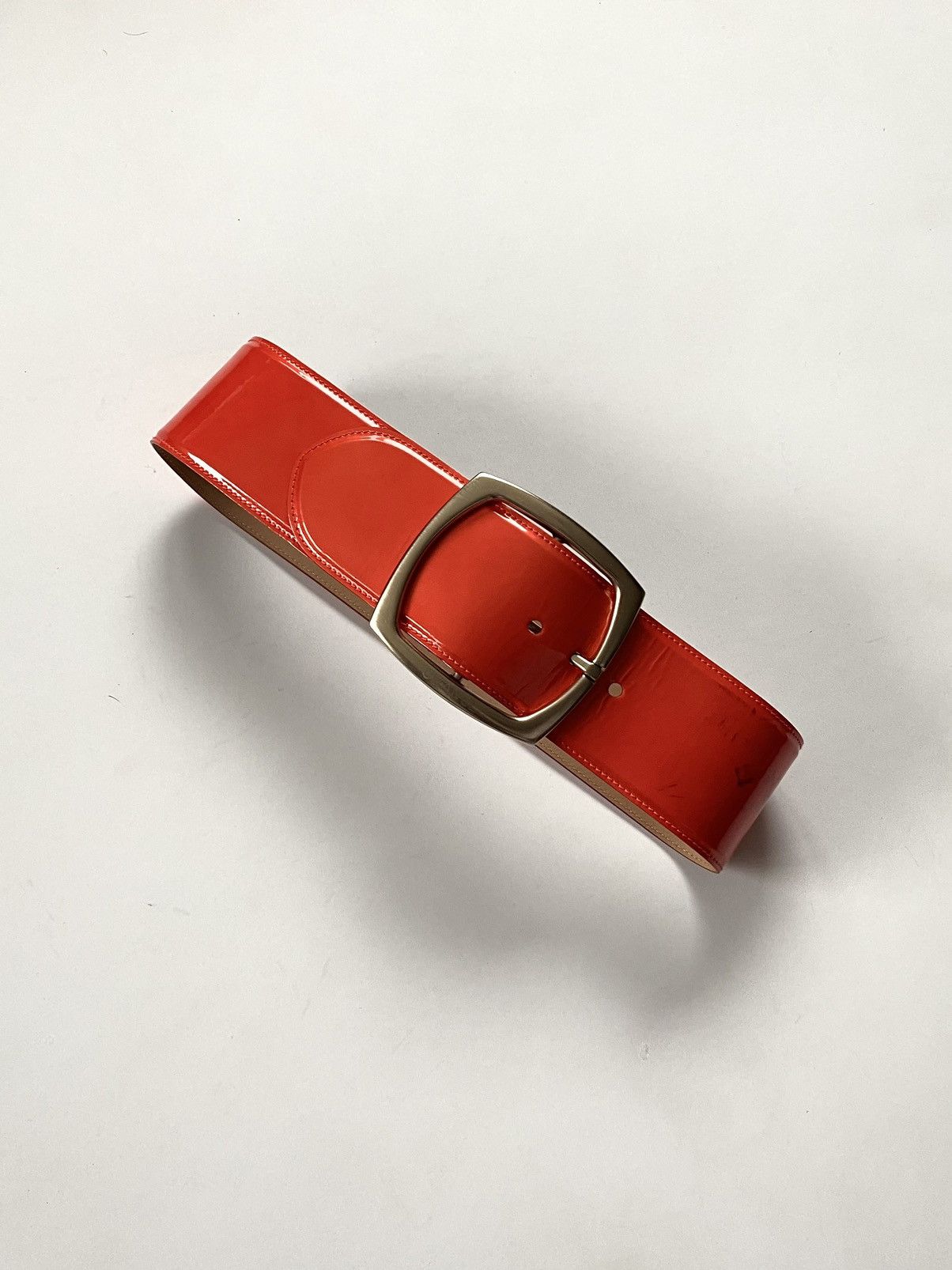 Chanel 🔥SS08 Chanel by Karl Lagerfeld Patent Leather Wide Belt Size ONE SIZE - 4 Thumbnail