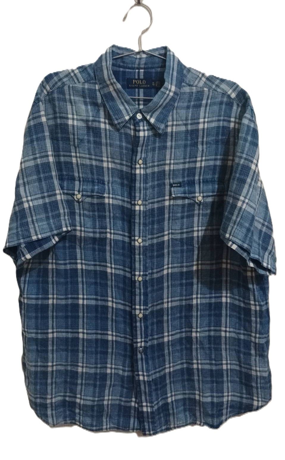 Polo Ralph Lauren × Ralph Lauren × Vintage Polo Ralph Lauren : Linen shirt Size US XL / EU 56 / 4 - 1 Thumbnail