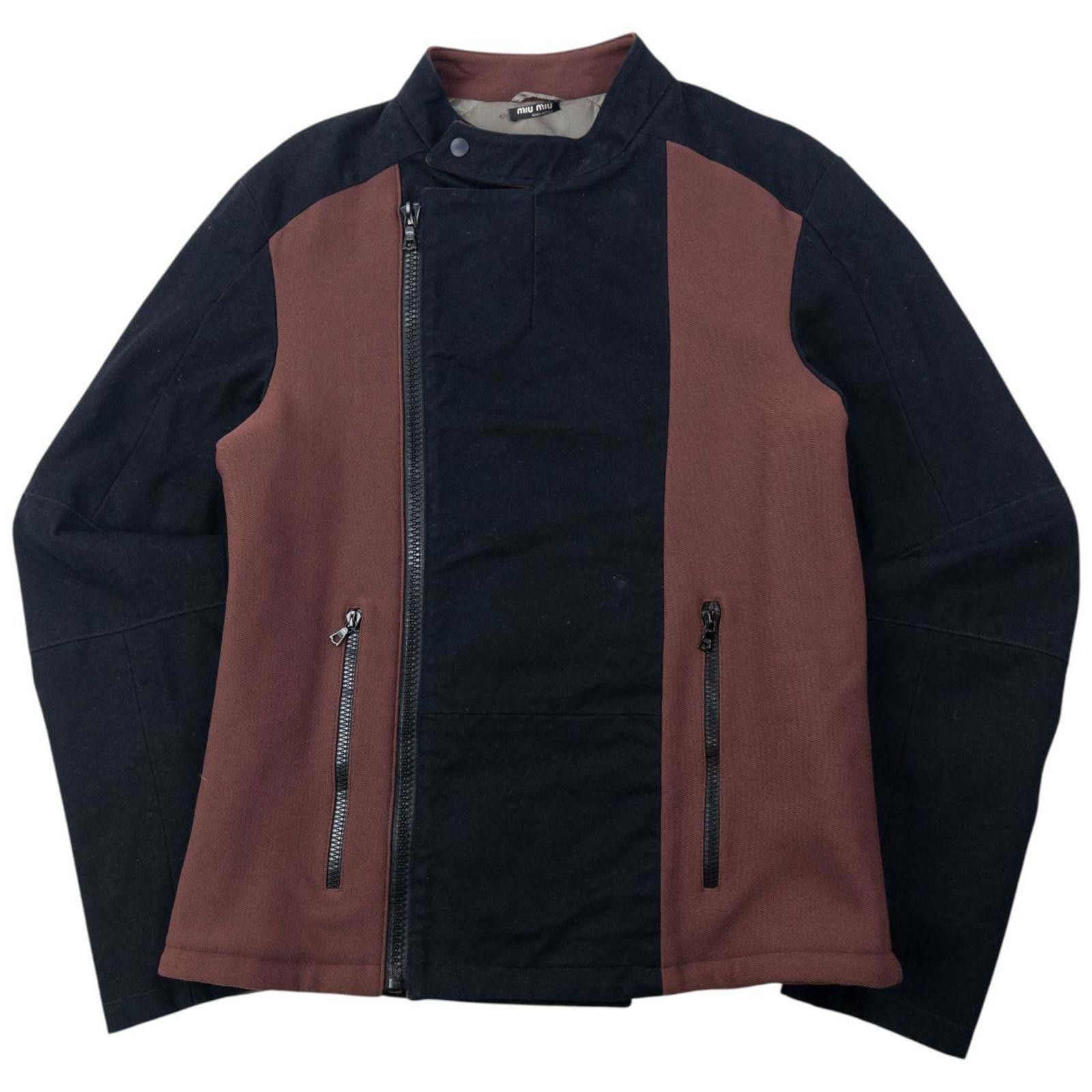 Miu Miu Vintage 1999 Miu Miu Asymmetric Zip Jacket Size M Size US M / EU 48-50 / 2 - 1 Thumbnail