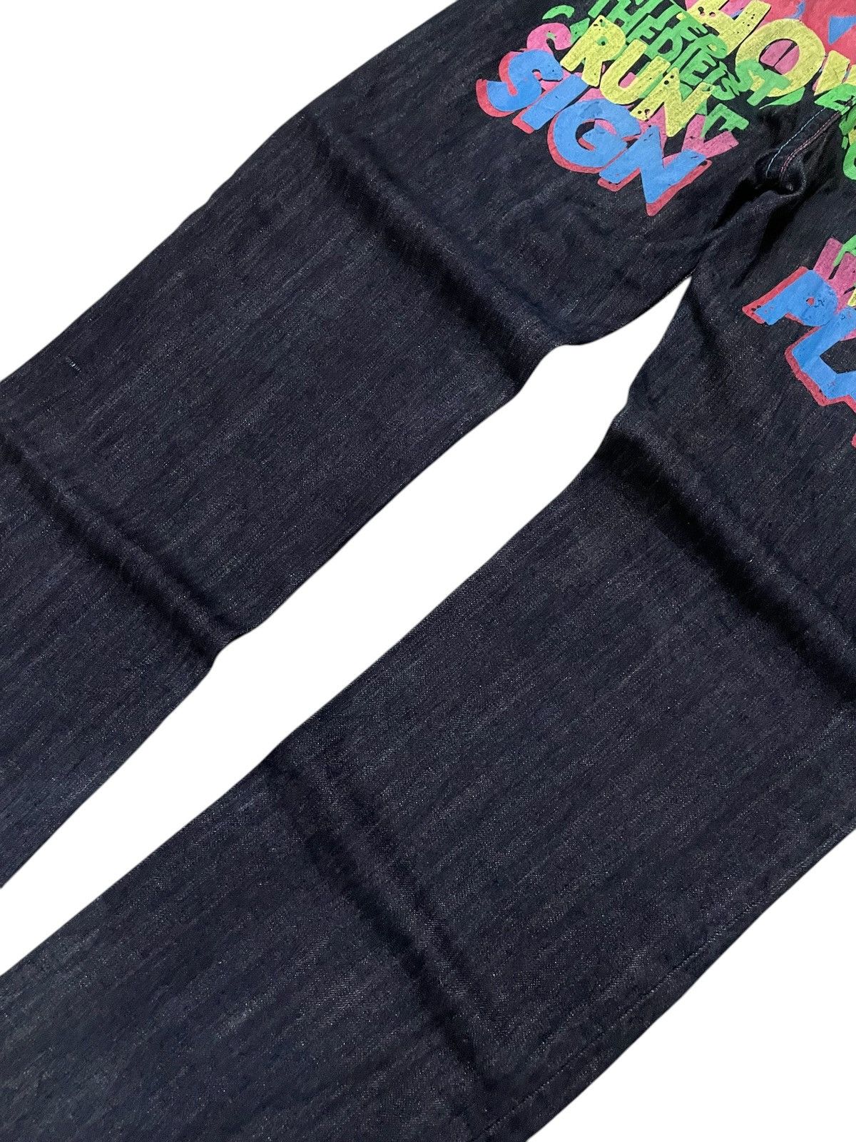 KOJIMA GENES × Red Monkey Clone Devgru Japan Comic Art Evisu Style Loose Jeans Size US 30 / EU 46 - 6 Thumbnail