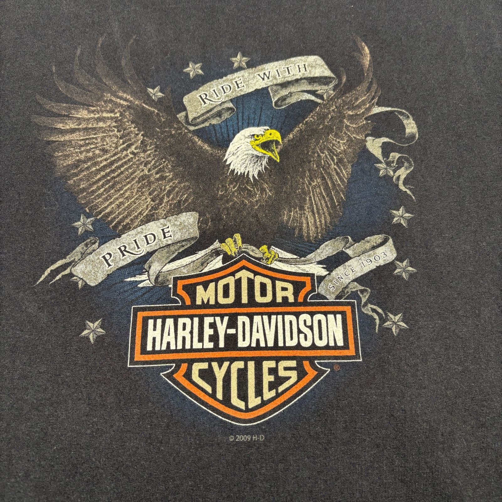 Harley Davidson Harley Davidson Buffalo New York Eagle T Shirt Men's 23x30.5 Size US XL / EU 56 / 4 - 3 Thumbnail