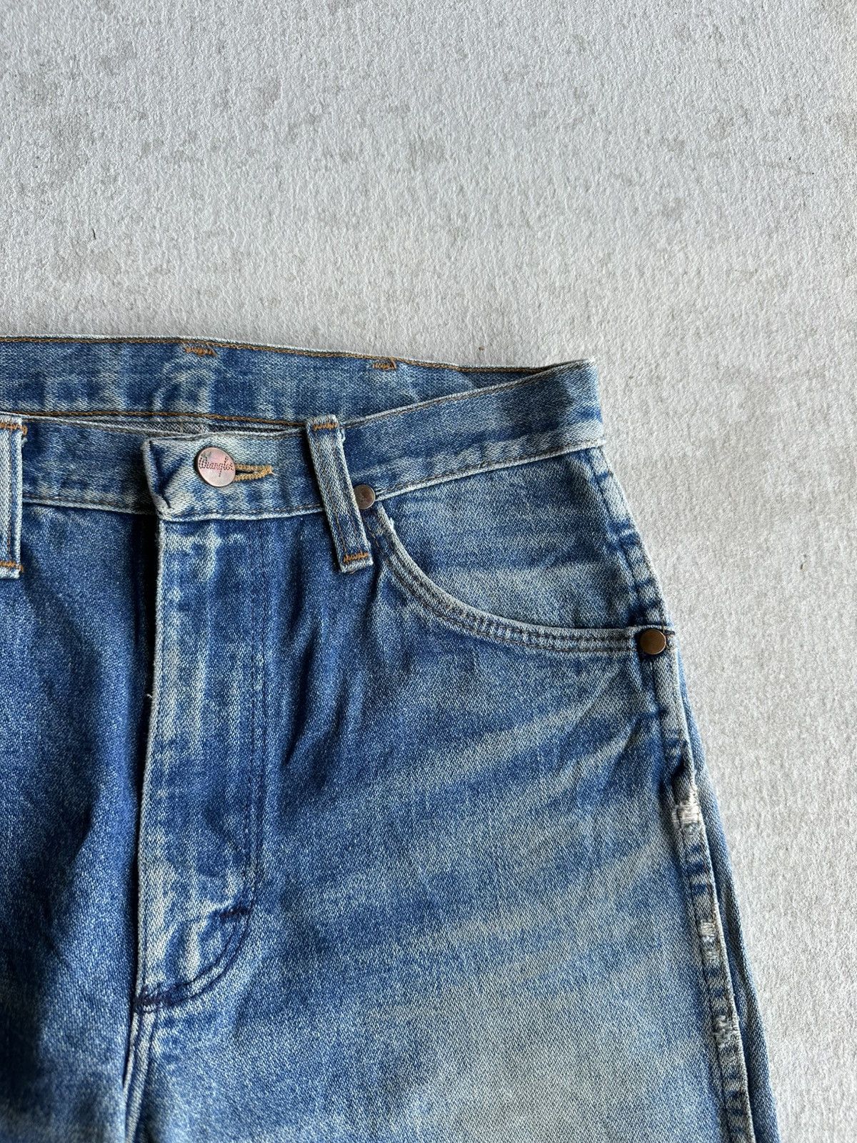 TAION Vintage WRANGLER Jeans Mudwash Talon Distressed Denim Pants Size US 28 / EU 44 - 5 Thumbnail