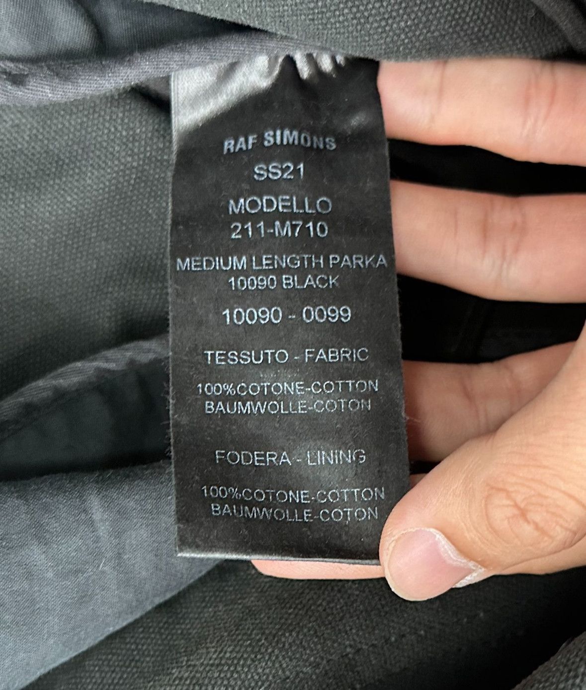 Raf Simons Raf Simons 2021SS PARKA-2505 Size US M / EU 48-50 / 2 - 8 Thumbnail