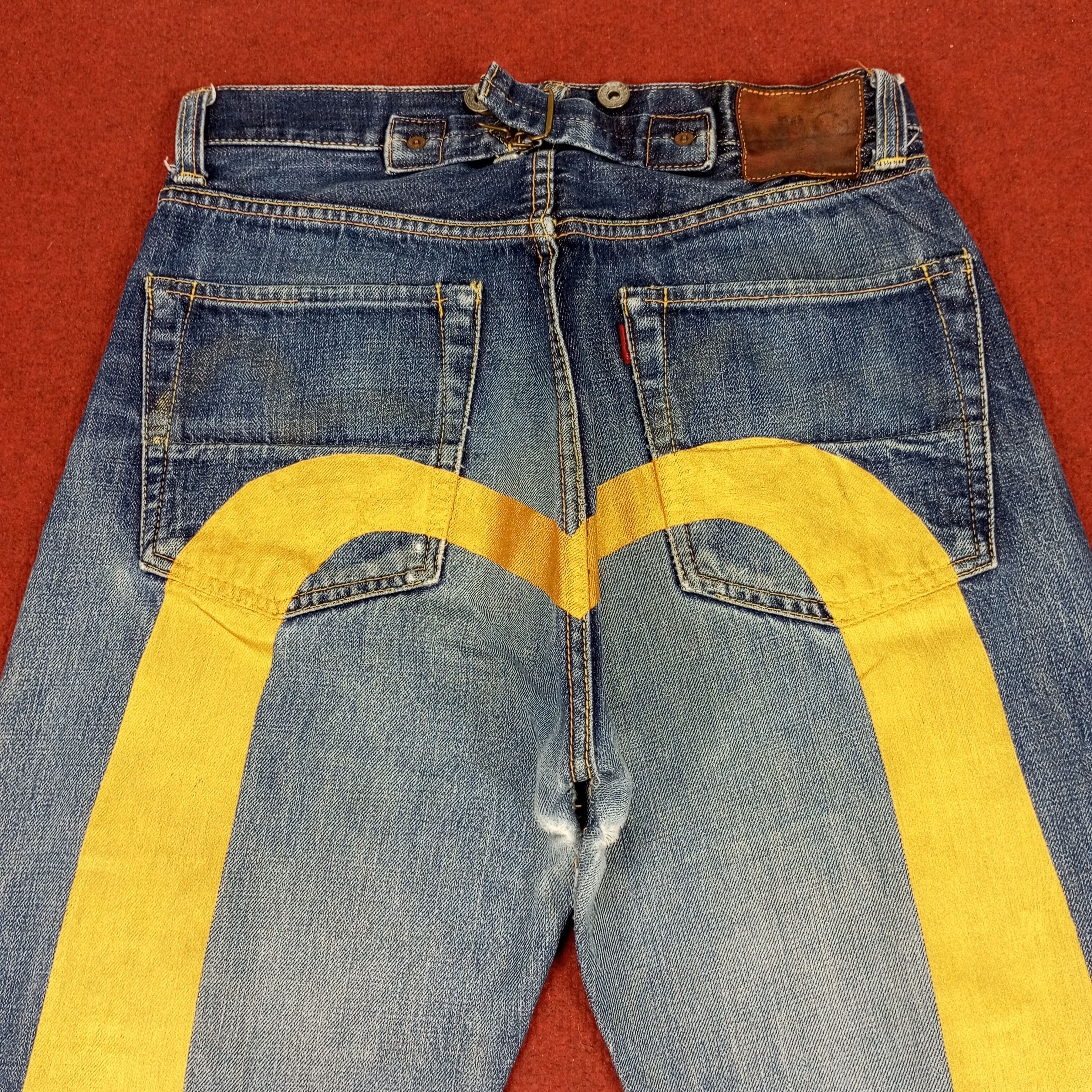 Evisu × Japanese Brand × Vintage Evis Japanese Brand Fashion Style Custom Daicock Jeans Size US 28 / EU 44 - 2 Thumbnail