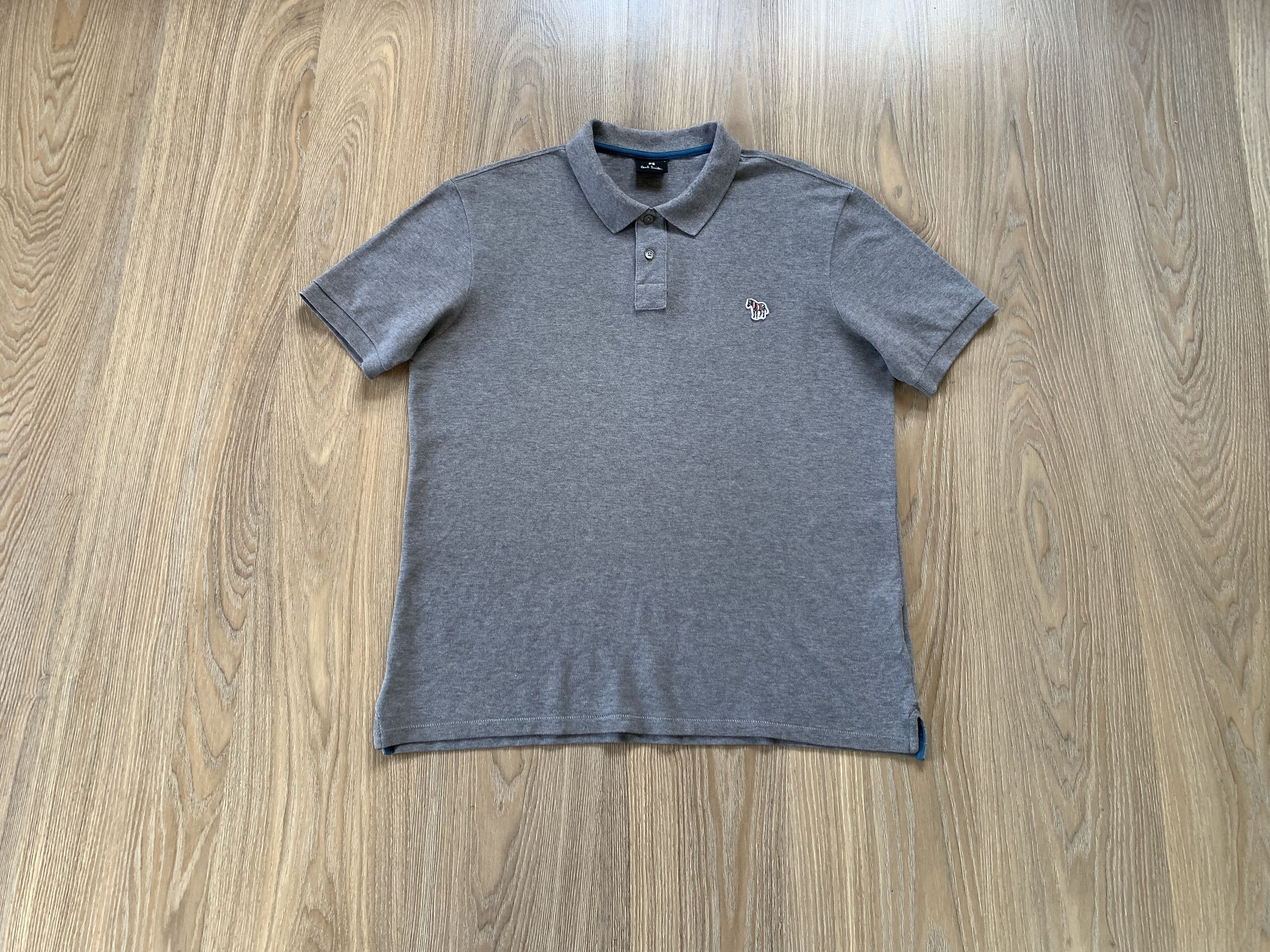 Paul Smith Paul Smith Mens Grey Cotton Polo Size US L / EU 52-54 / 3 - 1 Thumbnail