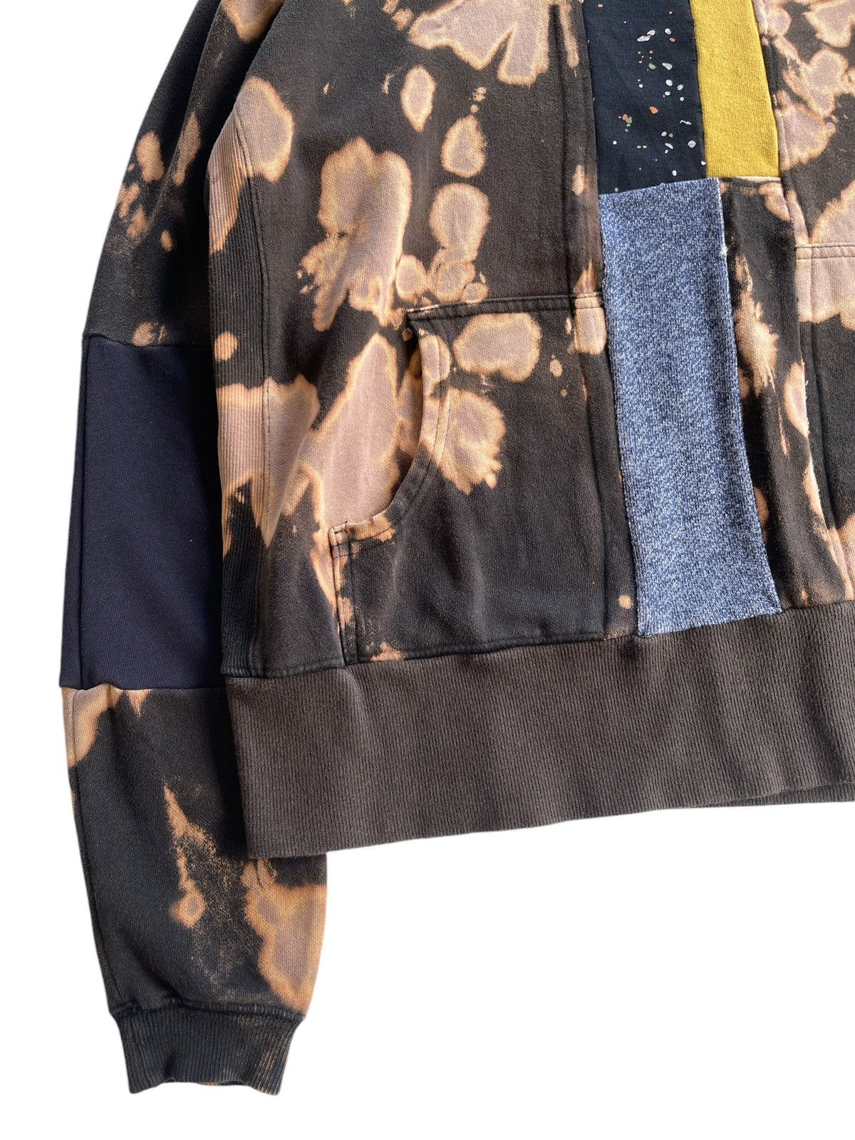 Vintage Vintage Acid Wash Hybrid Hooded Sweater Size US XL / EU 56 / 4 - 12 Thumbnail