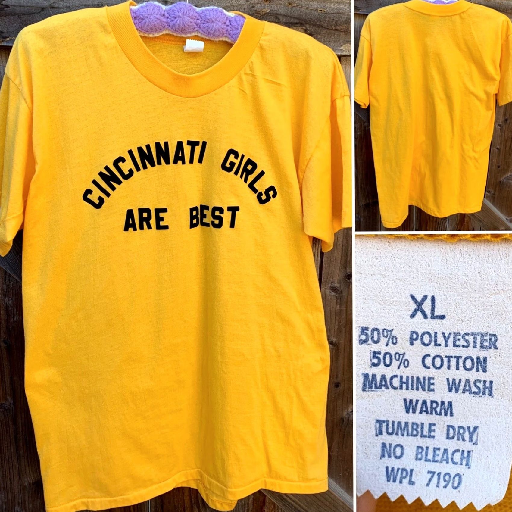 Vintage VINTAGE Cincinnati Girls Are Best T-Shirt WPL 7190 Single Stitch XL Men XS? Size US XL / EU 56 / 4 - 5 Thumbnail