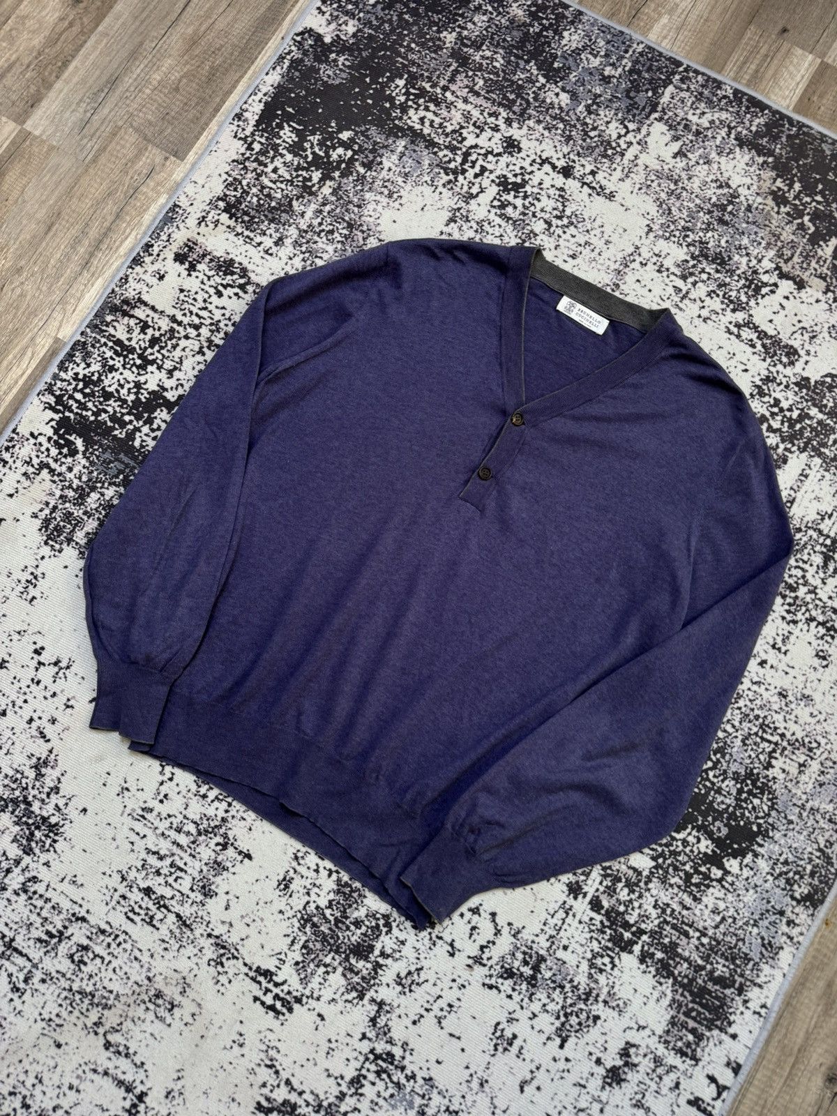 Brunello Cucinelli × Vintage Brunello Cucinelli Jumper sweatshirt Purple 50 M vintage Size US M / EU 48-50 / 2 - 3 Thumbnail