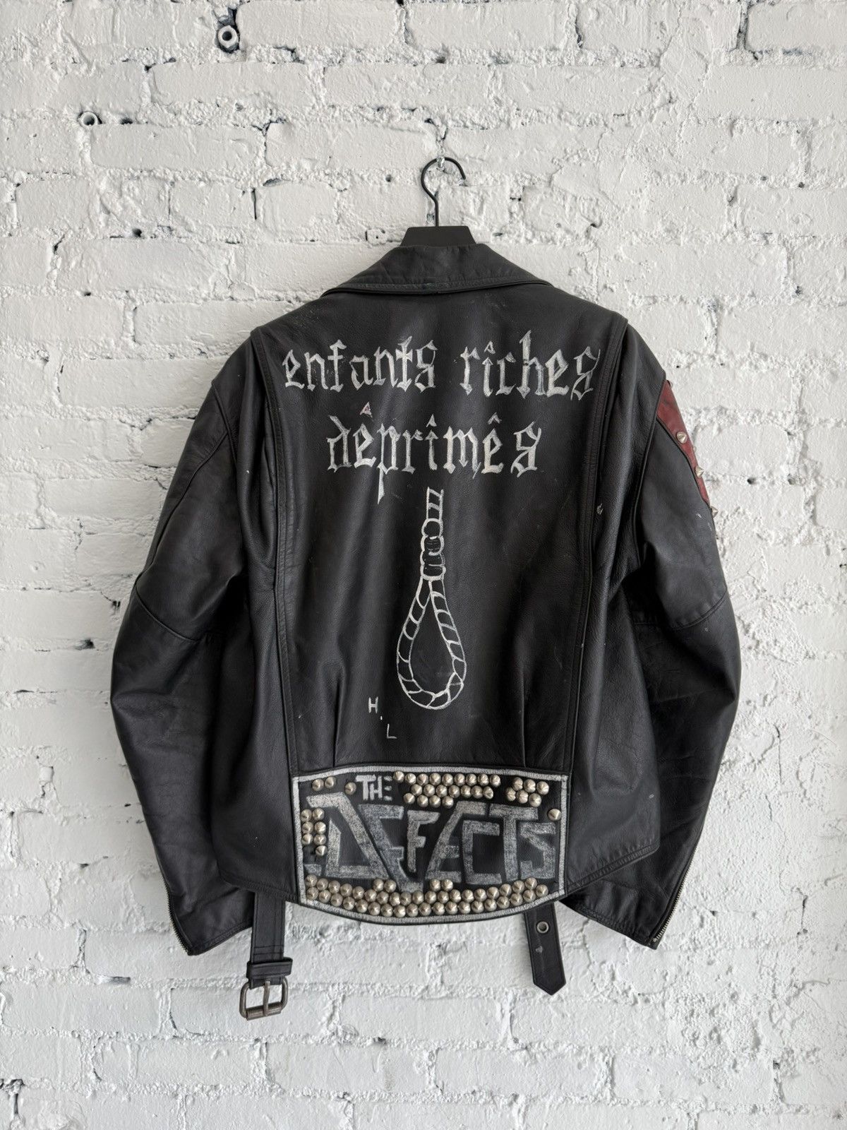 Enfants Riches Deprimes ERD 1 of 1 Hand Painted by Henri Leather Battle Jacket Size US L / EU 52-54 / 3 - 12 Thumbnail