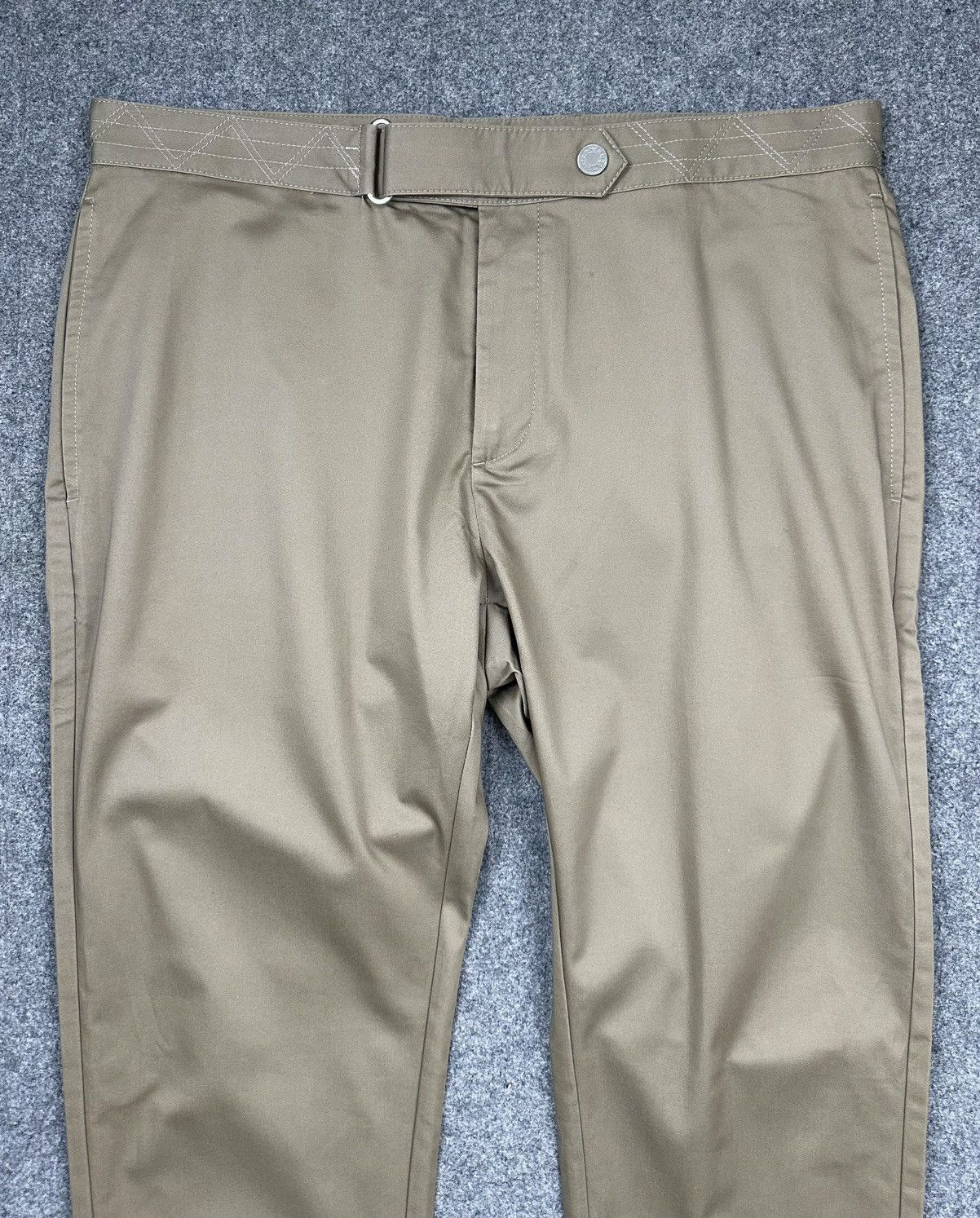 Hermes Hermes - Waistband Details / Snap Button Trouser Light Brown Size US 36 / EU 52 - 2 Thumbnail