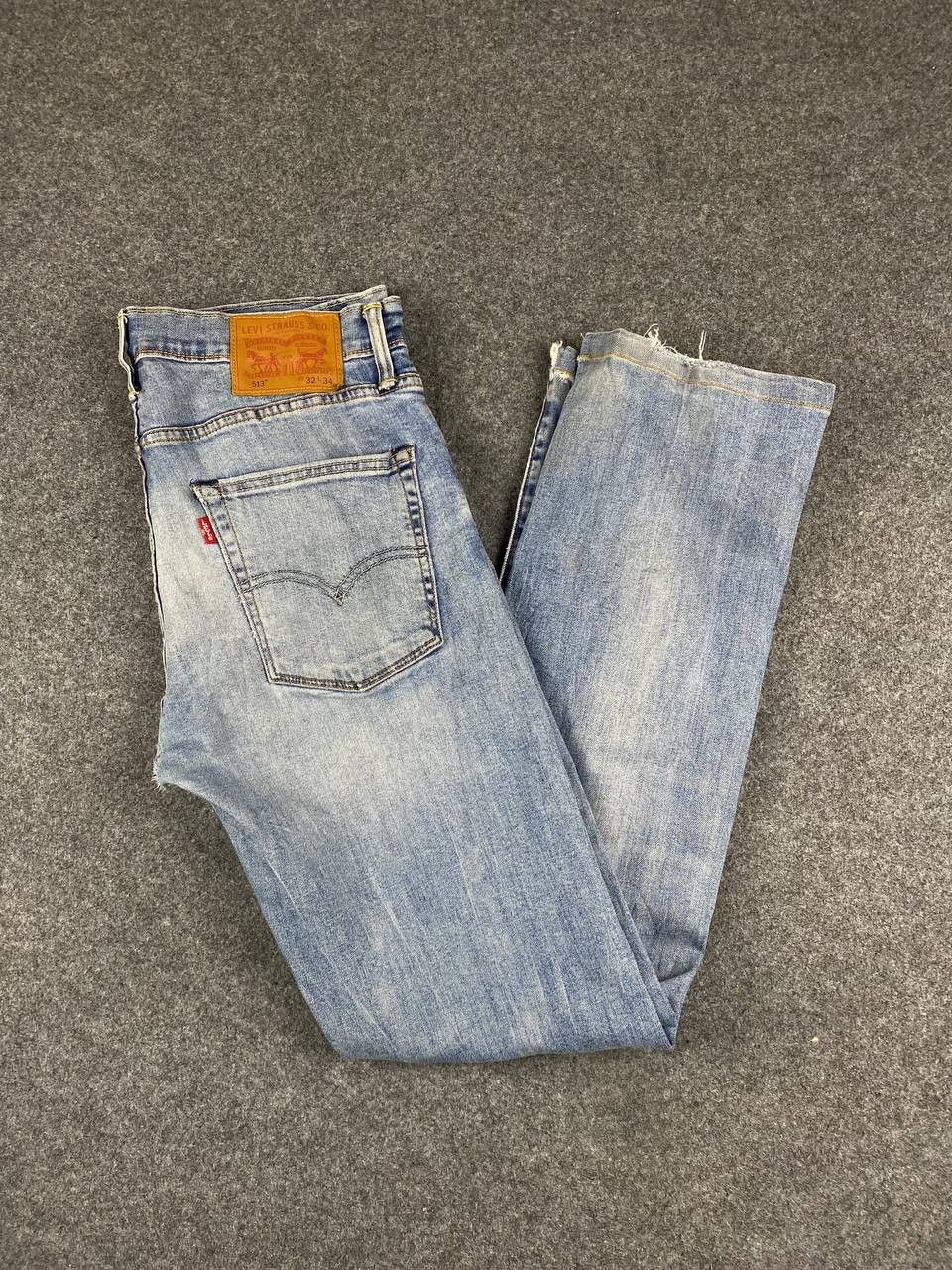 Levi's levis 513 slim straight fit distressed denim Size US 34 / EU 50 - 2 Thumbnail