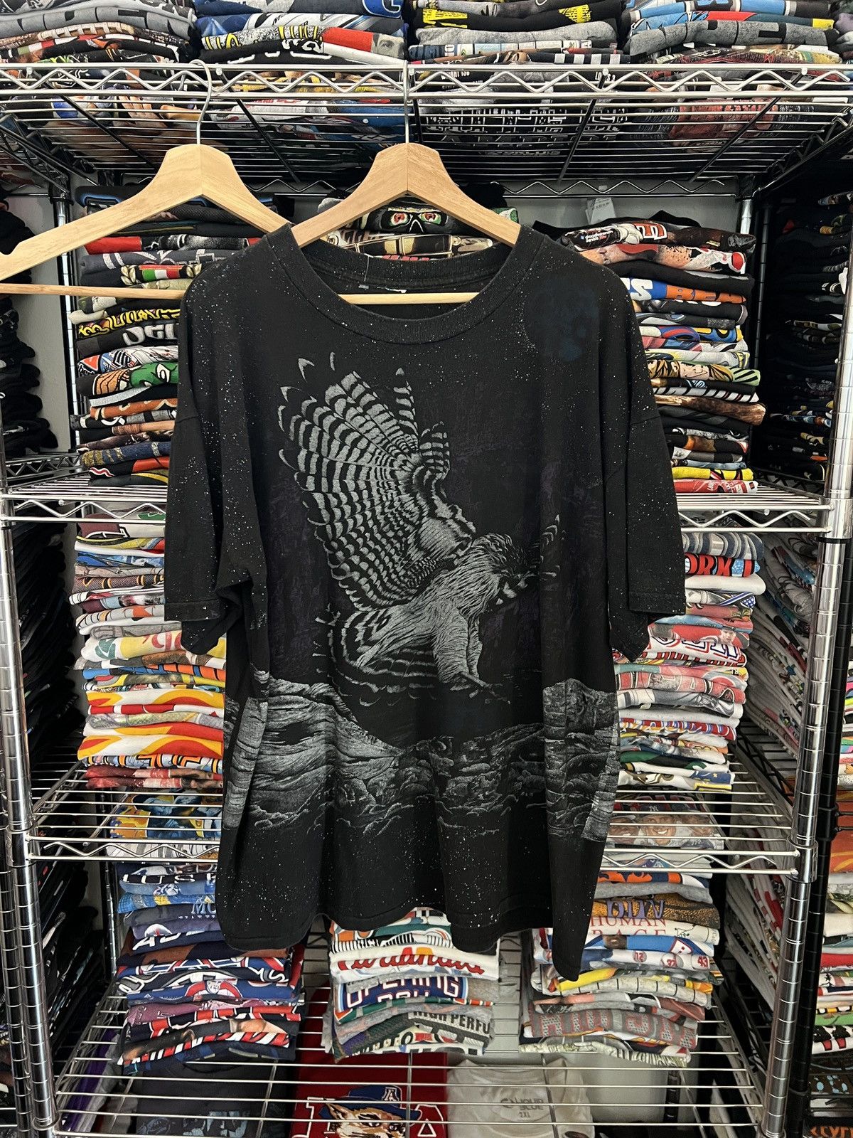Habitat 90s Nature AOP Eagle Sunrise Sportswear Single Stitch Tee Size US XL / EU 56 / 4 - 1 Thumbnail