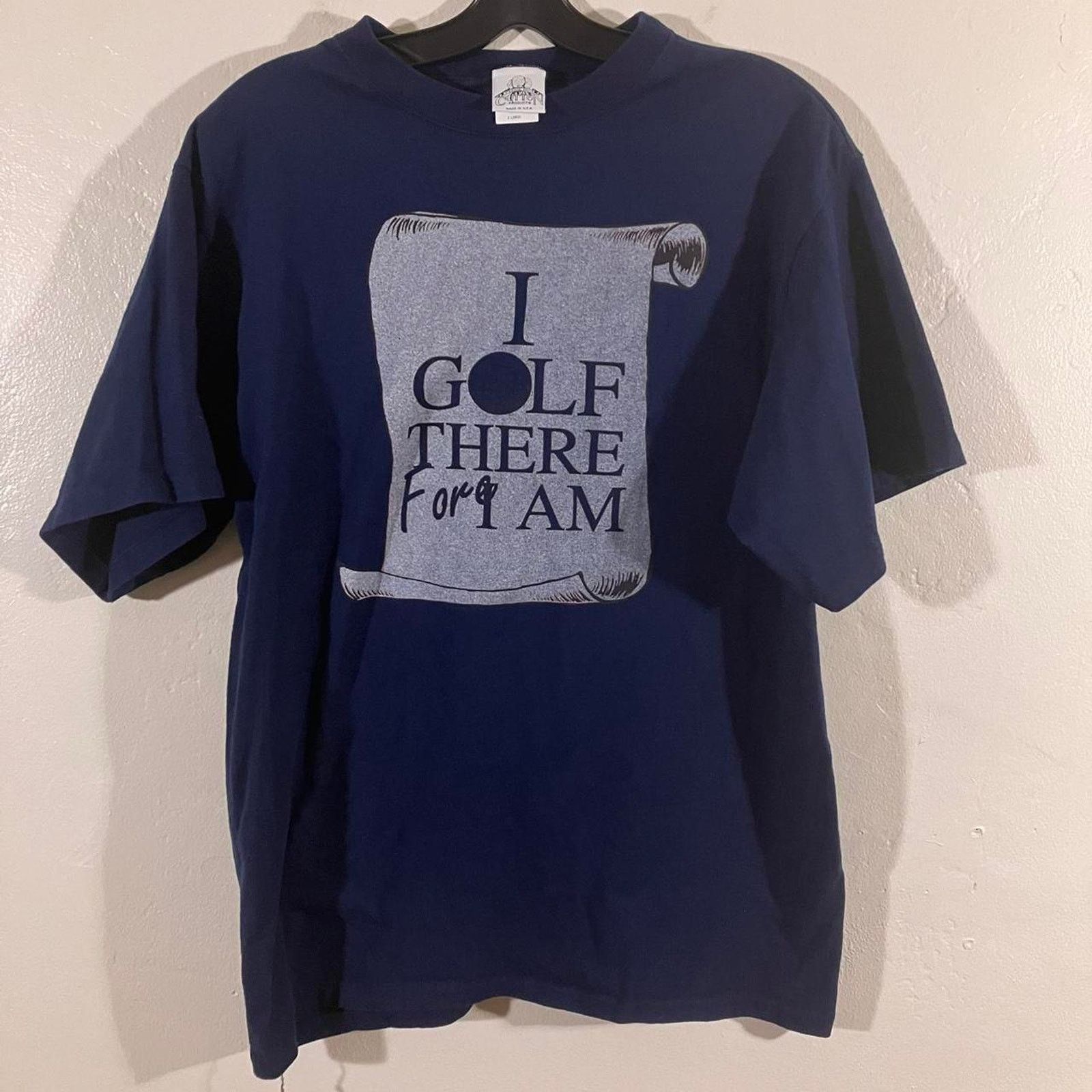 Vintage Vintage 90s I Golf Therefore I Am Funny Graphic T-shirt Size US XL / EU 56 / 4 - 2 Thumbnail