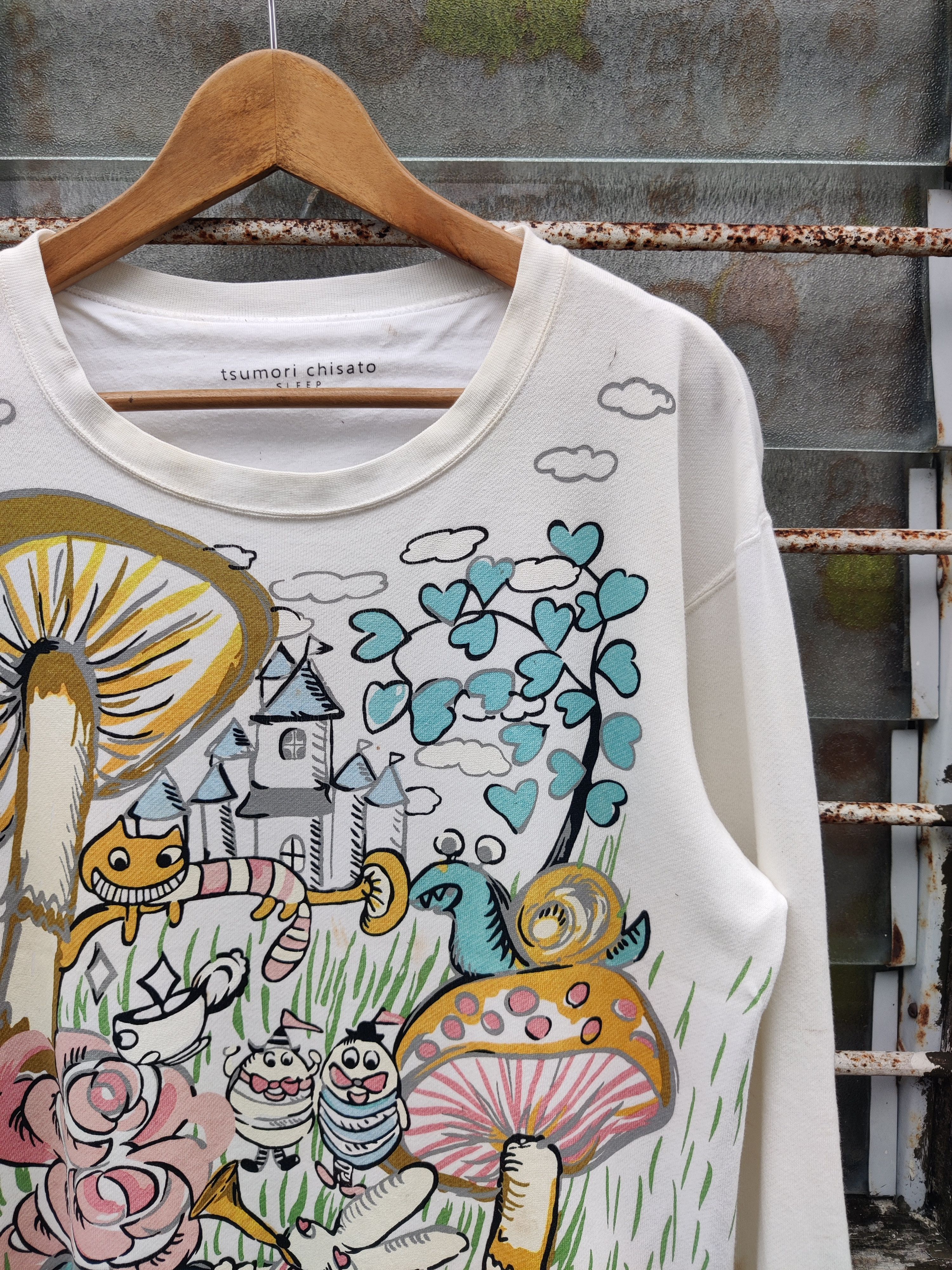 Tsumori Chisato × Vintage Vintage Tsumori Chisato Sleep Issey Miyake Drawing Art Shirt Size M / US 6-8 / IT 42-44 - 2 Thumbnail
