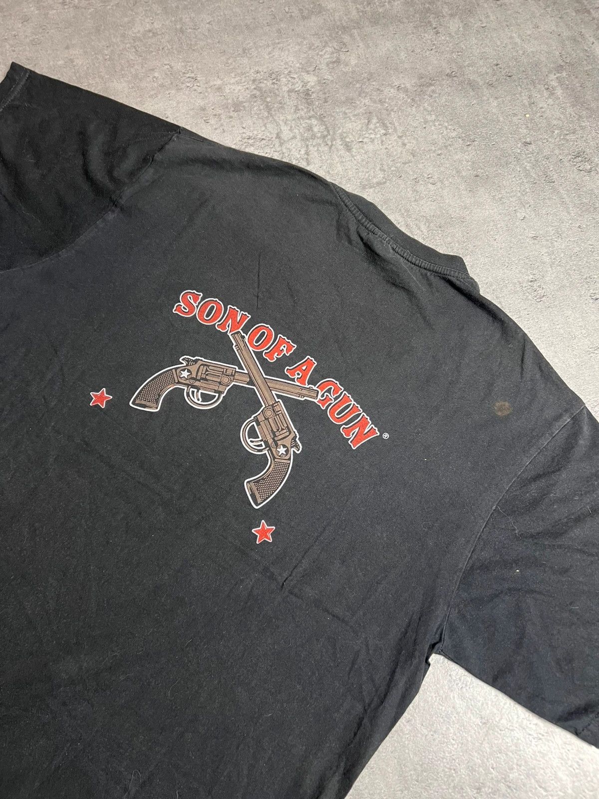 Vintage rock n roll gothic font bastard tshirt