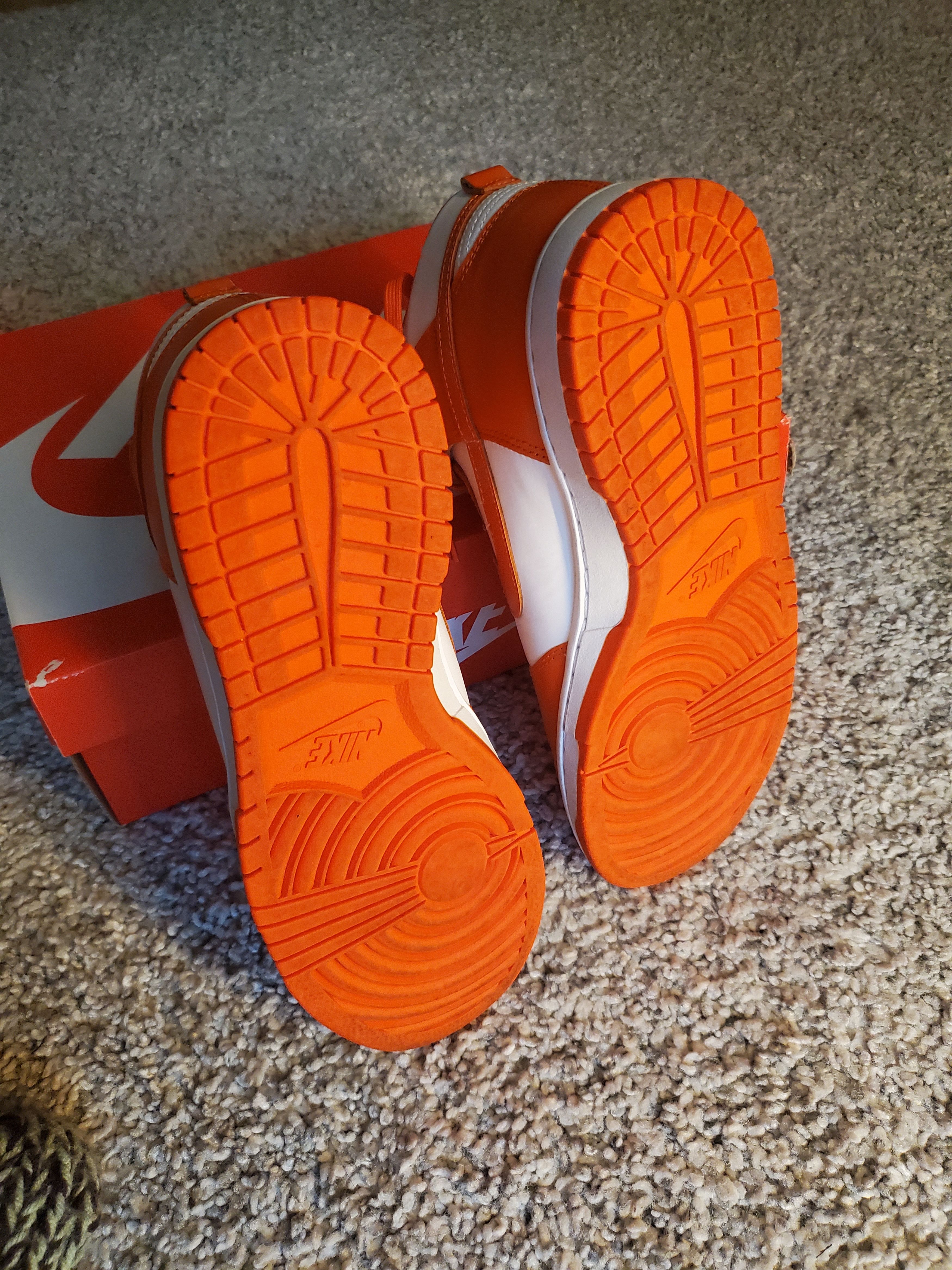 Nike Nike High Dunk Retro White/Orange Size US 10 / EU 43 - 5 Thumbnail