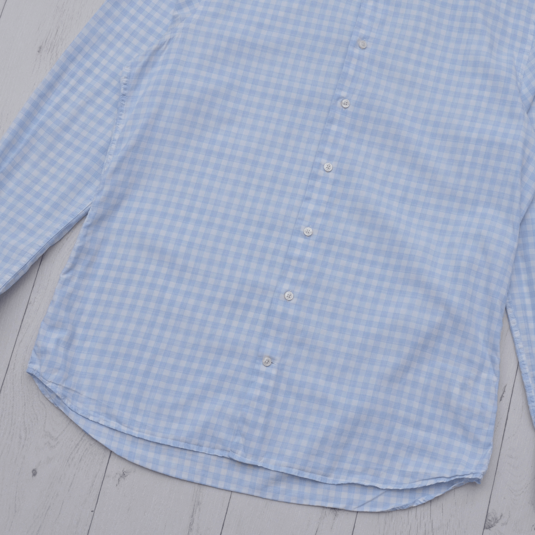 Suitsupply Suitsupply Check Shirt Egyptian Cotton size 41 / 16 Blue Size US L / EU 52-54 / 3 - 3 Thumbnail
