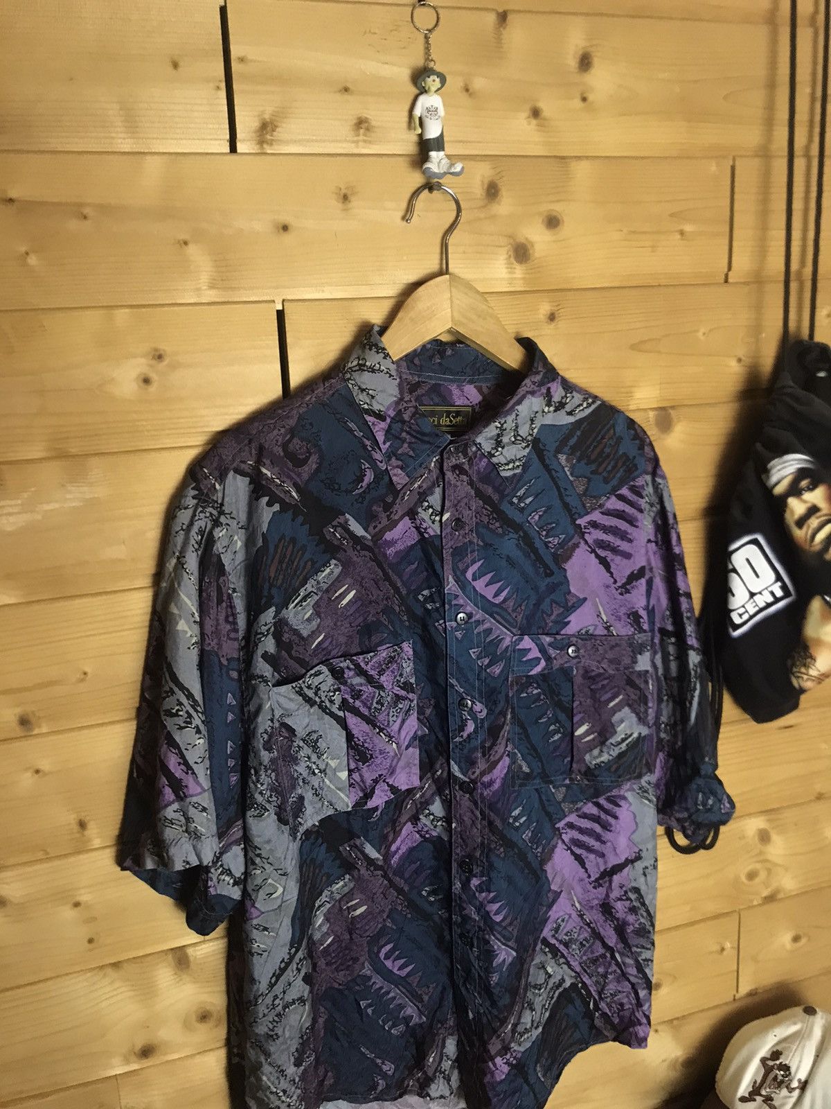 Vintage Vintage silk shirt Size US XL / EU 56 / 4 - 3 Thumbnail