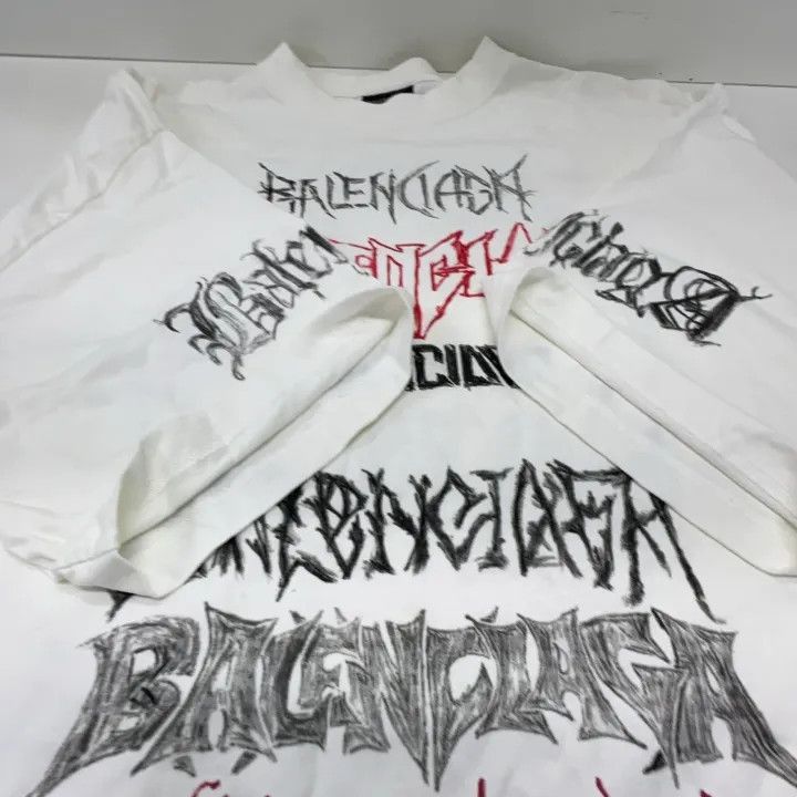 Balenciaga Balenciaga SS24 New Year Graphic Short Sleeve T-Shirt 0079- Size US XL / EU 56 / 4 - 8 Thumbnail