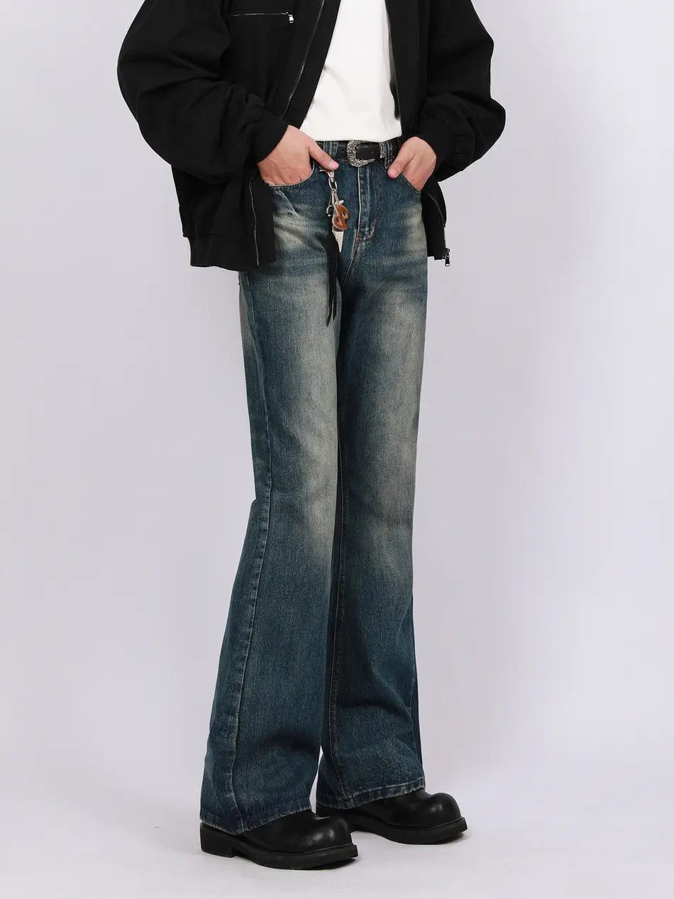 Japanese Brand × Jean Retro loose high street micro flared jeans Size US 30 / EU 46 - 5 Thumbnail